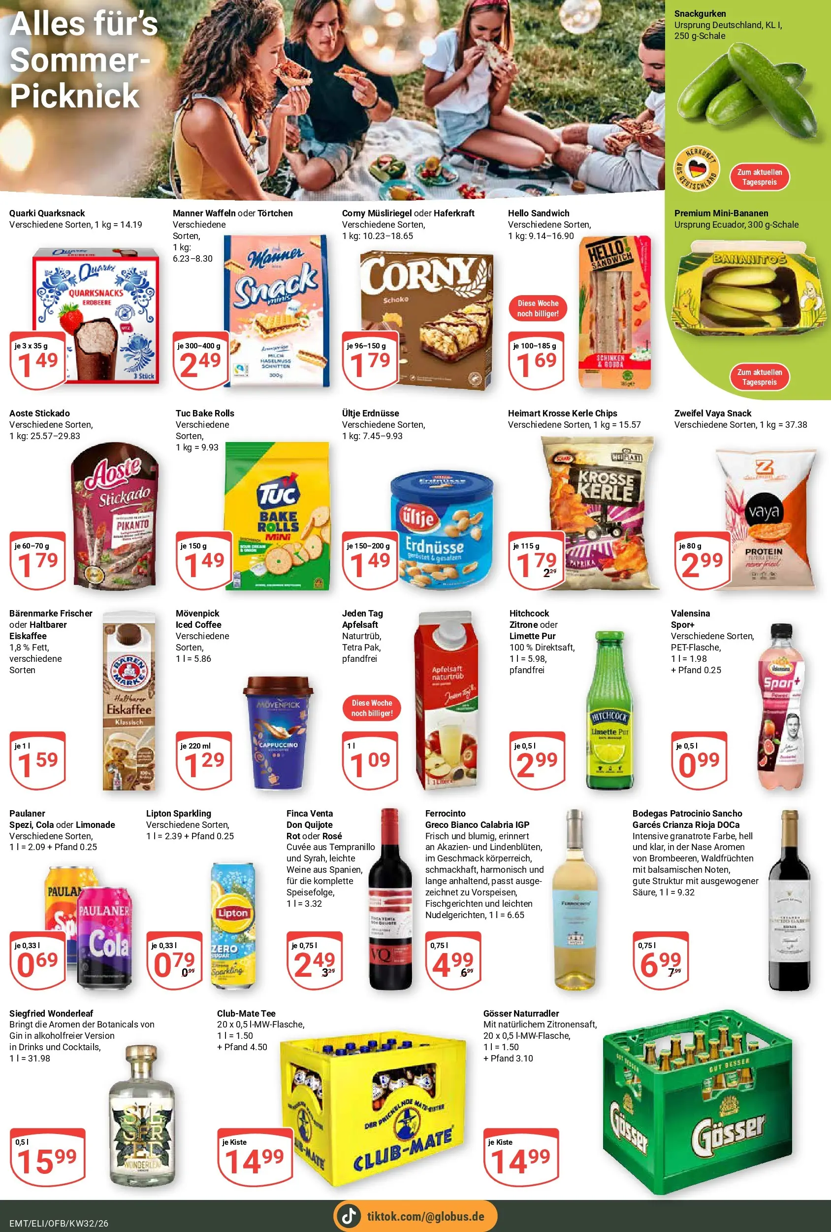 Globus Prospekt Mittelhausen (ab 03.08.2026) » Angebote online | Seite: 17 | Produkte: Erdnüsse, Gin, Chips, Paulaner