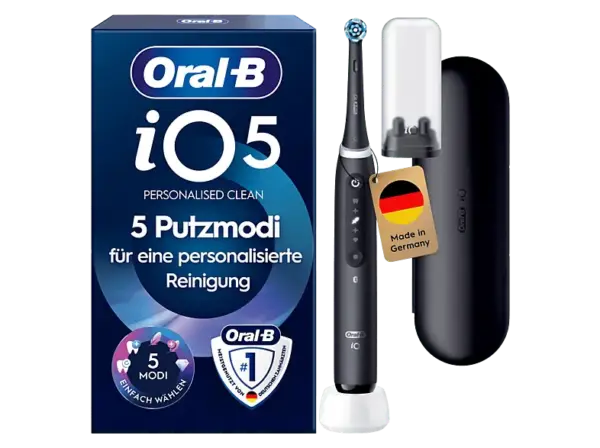Oral-B iO Series 5 Elektrische Zahnb&uuml;rste Matt Black
