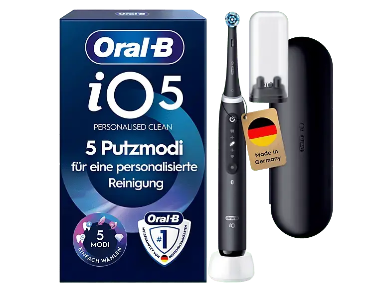 Oral-B iO Series 5 Elektrische Zahnb&uuml;rste Matt Black