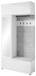 Garderobe Tejo Wei&szlig; hochglanz