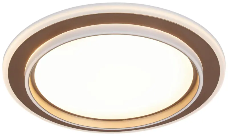 LED-Deckenleuchte Prol Wei&szlig;/Cappuccino max. 24 Watt Deckenlampe