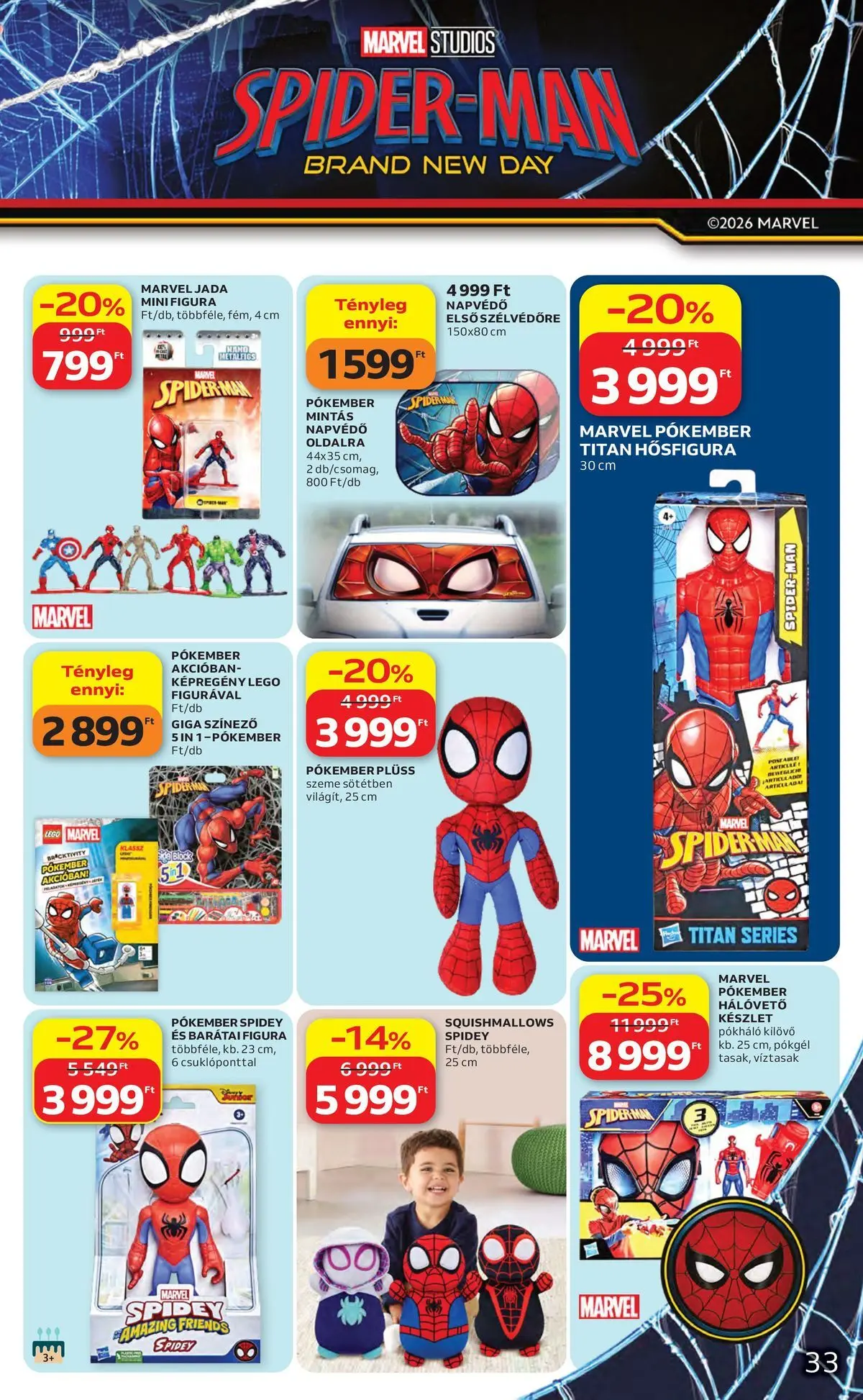Auchan akciós újság Szolnok - 2026.07.30. -tól/töl > akció, lapozható szórólap 🛍️ | Oldal: 33 | Termékek: Plüss