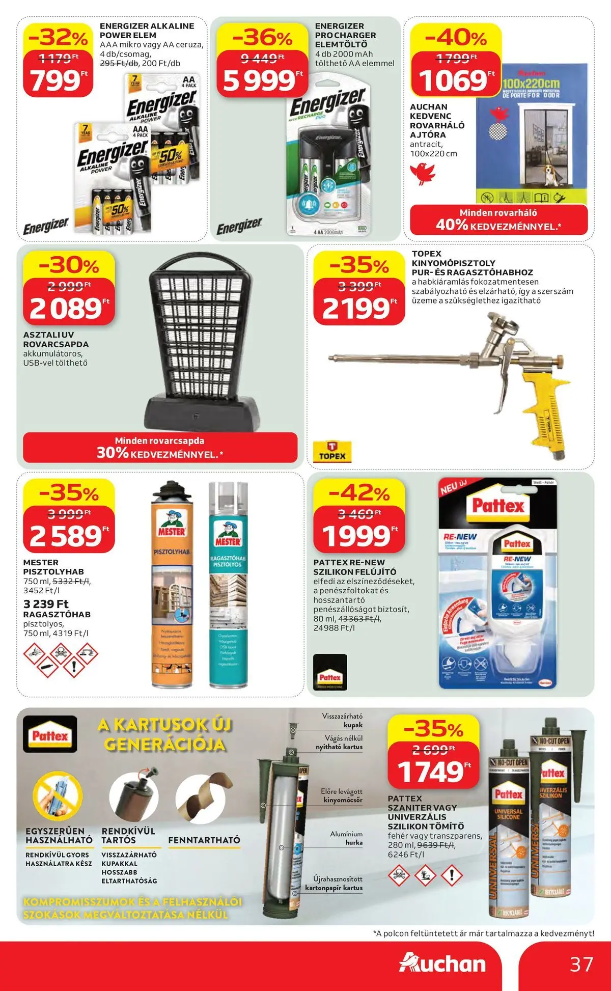 Auchan akciós újság Szolnok - 2026.07.30. -tól/töl > akció, lapozható szórólap 🛍️ | Oldal: 37 | Termékek: Hurka