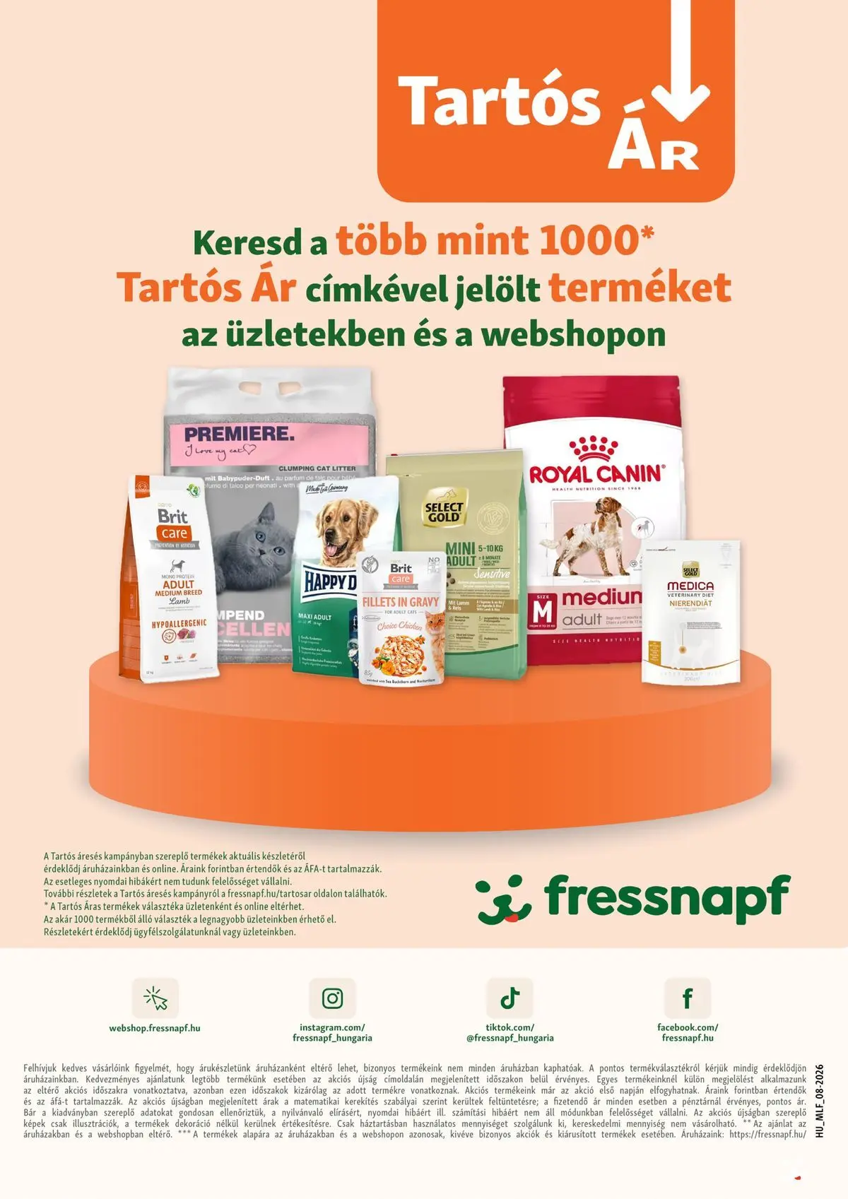 Fressnapf aktuális akciós újság - 2026.08.06. -tól/töl > akció, lapozható szórólap 🛍️ | Oldal: 15 | Termékek: Dekoráció