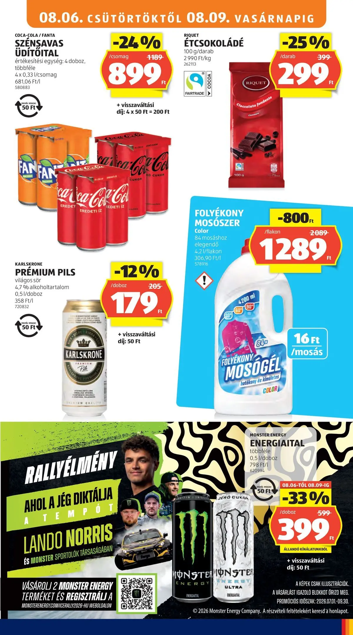 Aldi aktuális akciós újság - 2026.08.06. -tól/töl > akció, lapozható szórólap 🛍️ | Oldal: 15 | Termékek: Mosógél, Doboz, Sör, Cukor