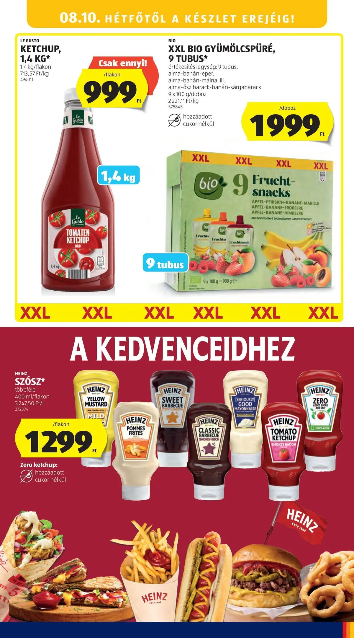 Aldi aktuális akciós újság - 2026.08.06. -tól/töl > akció, lapozható szórólap 🛍️ | Oldal: 19 | Termékek: Bacon, Ketchup, Cukor