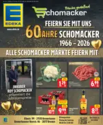 EDEKA Jubil&auml;umshandzettel Schomacker - bis 08.08.2026