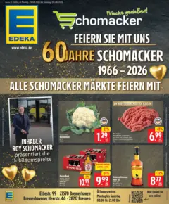 Edeka Jubiläumshandzettel Schomacker ab 03.08.2026 gültig | Seite: 25