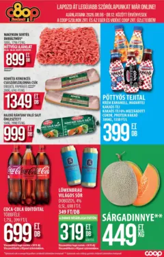 COOP Szolnok akciós újság Szolnok - amely érvényes a következő dátumtól: 2026.08.06.