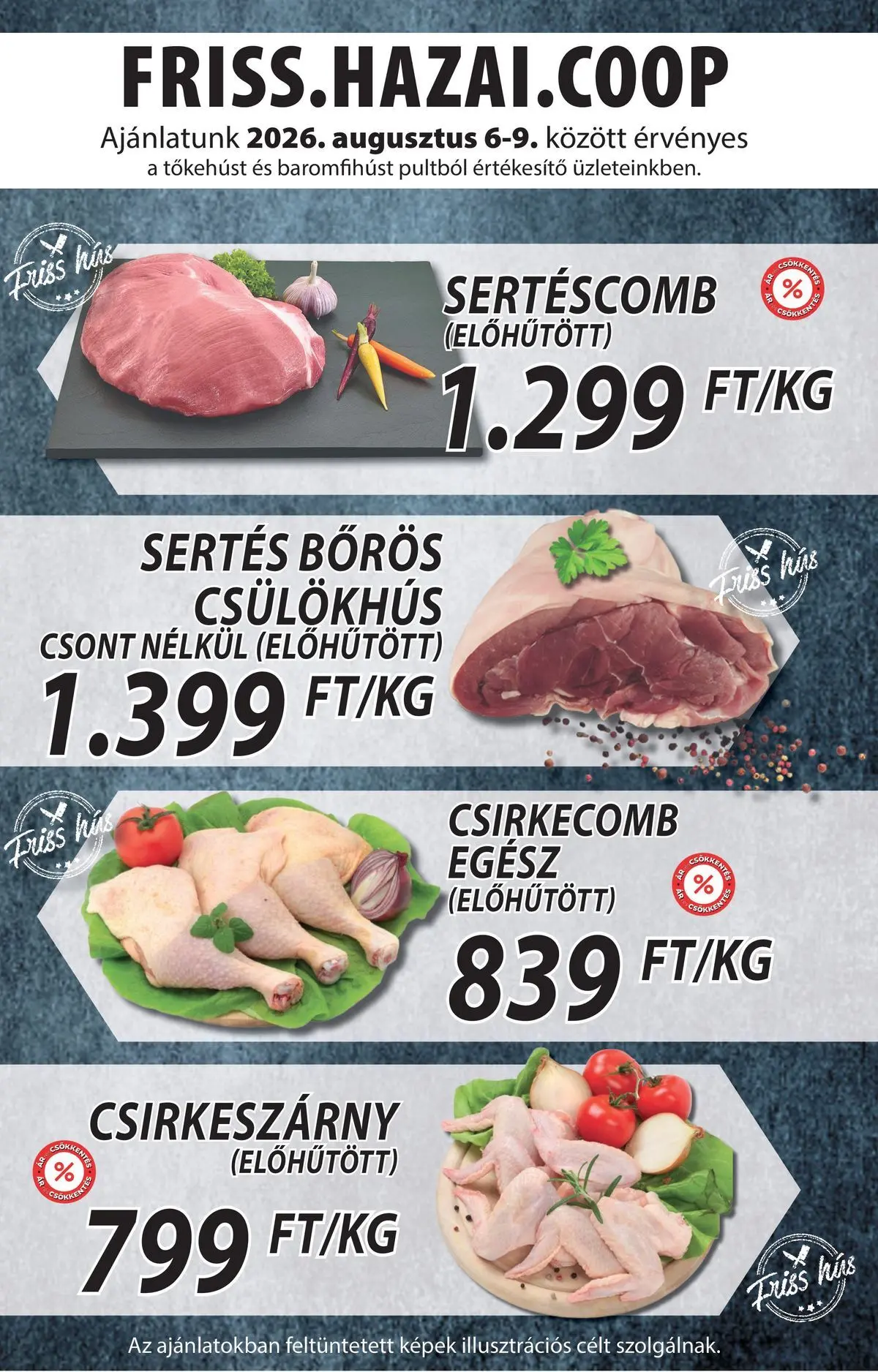 COOP Szolnok akciós újság Békésszentandrás - 2026.08.03. -tól/töl > akció, lapozható szórólap 🛍️ | Oldal: 3 | Termékek: Hús, Sertéscomb, Csirkecomb