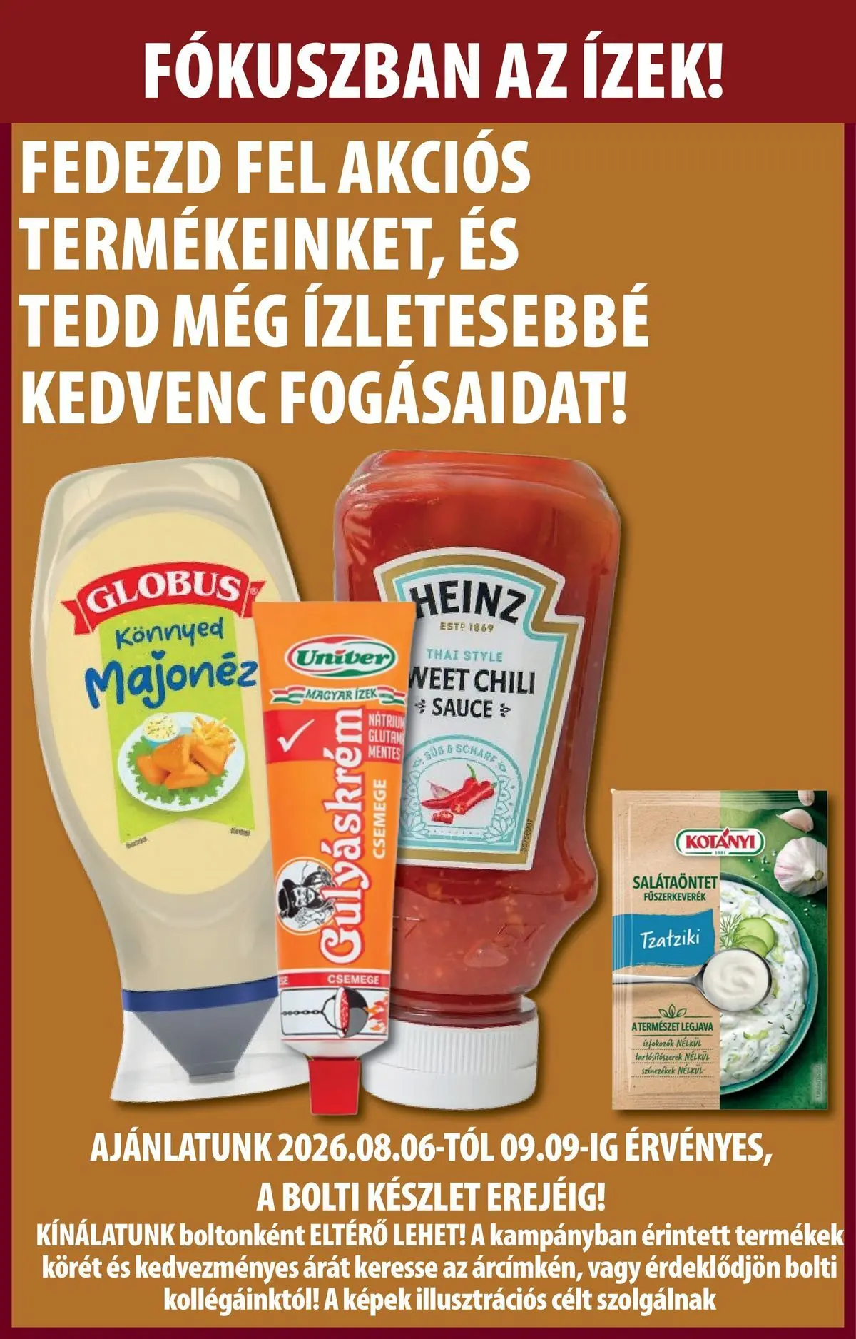 COOP Szolnok akciós újság Békésszentandrás - 2026.08.03. -tól/töl > akció, lapozható szórólap 🛍️ | Oldal: 13 | Termékek: Chili, Fűszerkeverék, Gulyáskrém, Majonéz