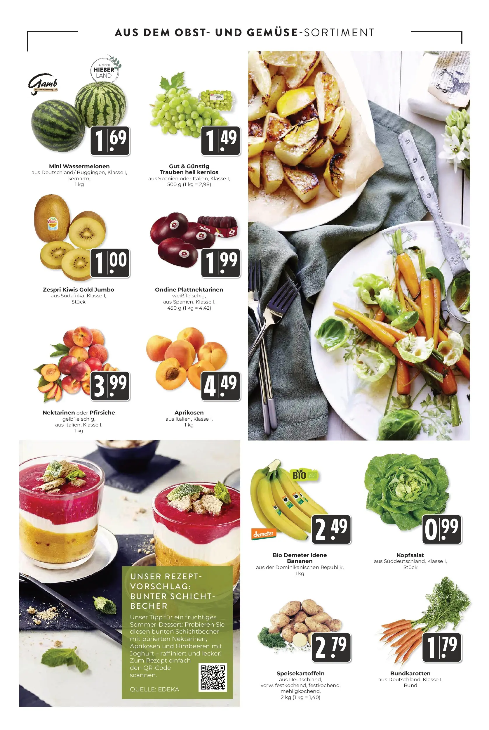 Angebote - Hieber's Frischecenter: Meine Woche (ab 03.08.2026) zum Blättern | Seite: 7 | Produkte: Himbeeren, Nektarinen, Trauben, Obst
