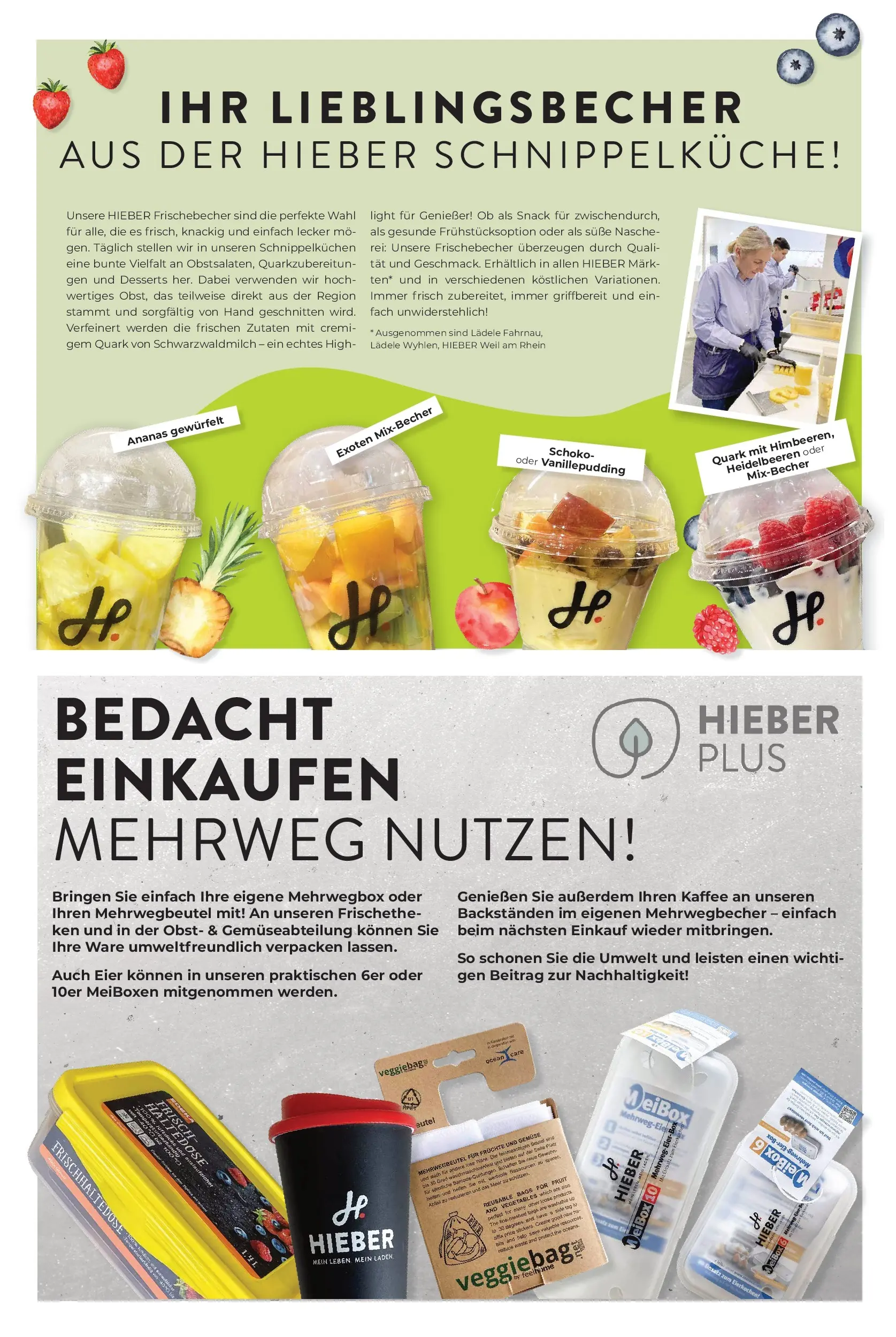 Angebote - Hieber's Frischecenter: Meine Woche (ab 03.08.2026) zum Blättern | Seite: 17 | Produkte: Kaffee, Heidelbeeren, Gemüse, Obst