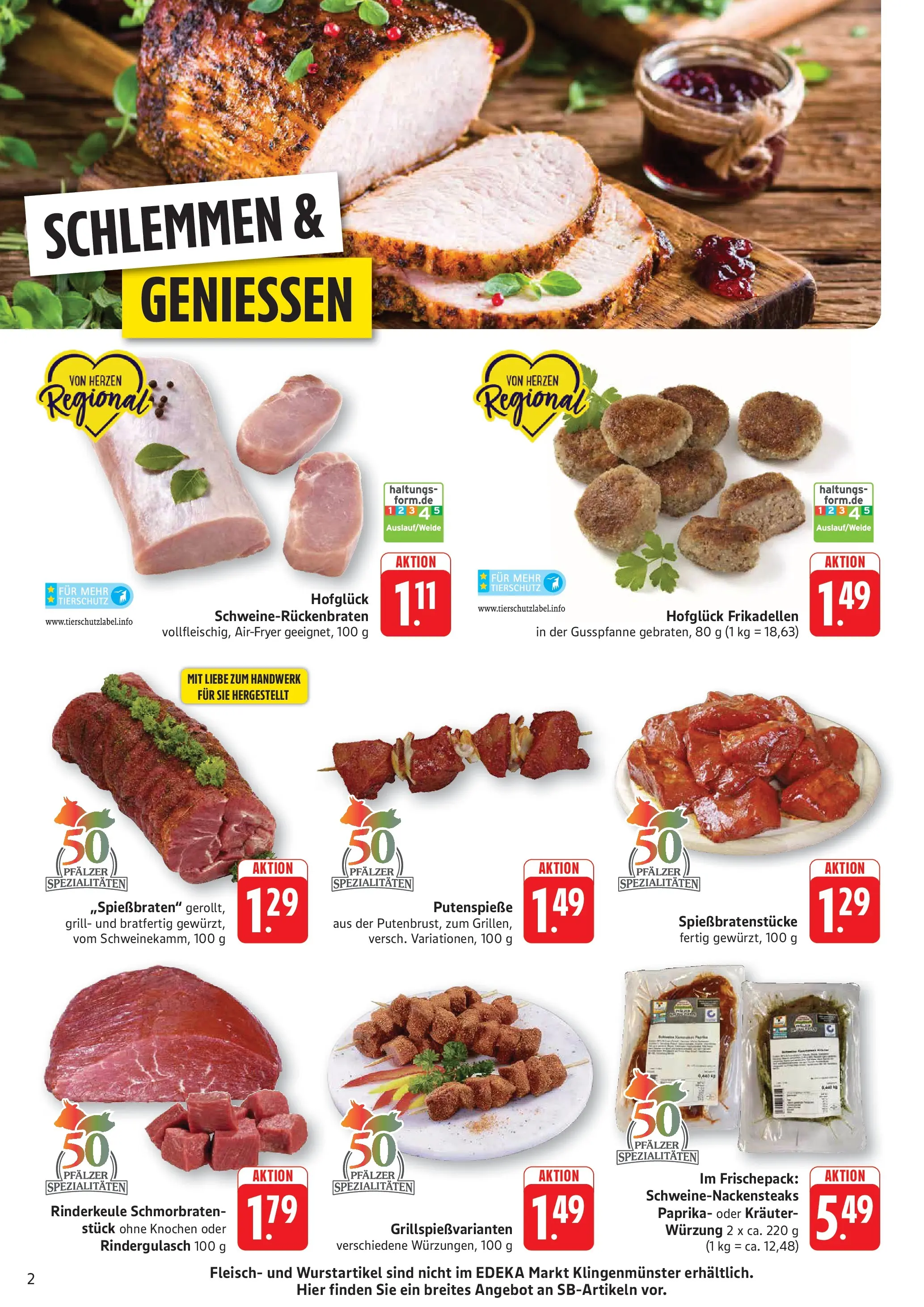Edeka Prospekt Altrip (ab 03.08.2026) » Angebote Online | Seite: 2 | Produkte: Grill, Rindergulasch, Paprika, Fleisch