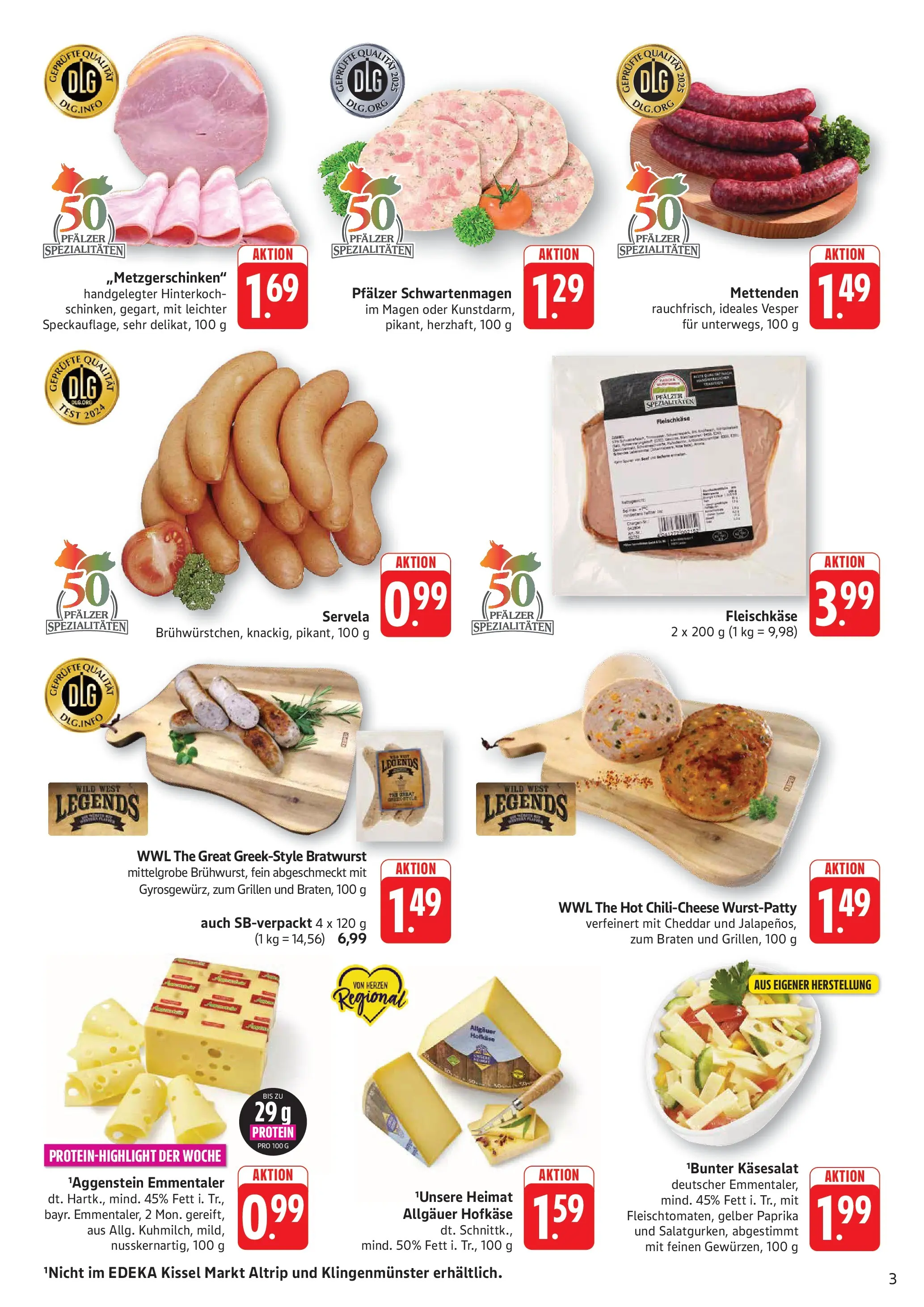 Edeka Prospekt Altrip (ab 03.08.2026) » Angebote Online | Seite: 3 | Produkte: Bratwurst, Paprika