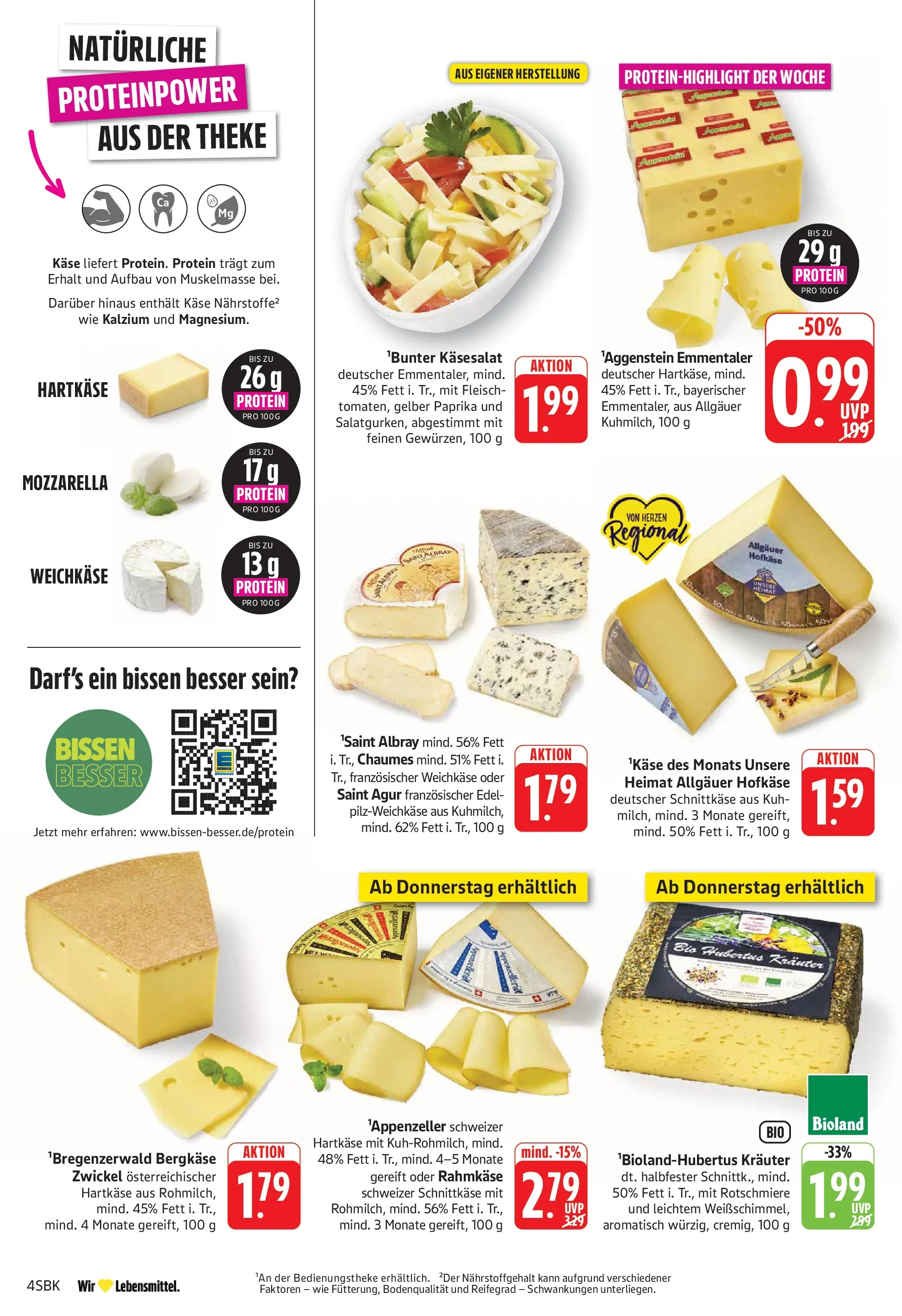 Edeka Prospekt Bad Bergzabern (ab 03.08.2026) » Angebote Online | Seite: 4 | Produkte: Käse, Theke, Mozzarella, Fleisch