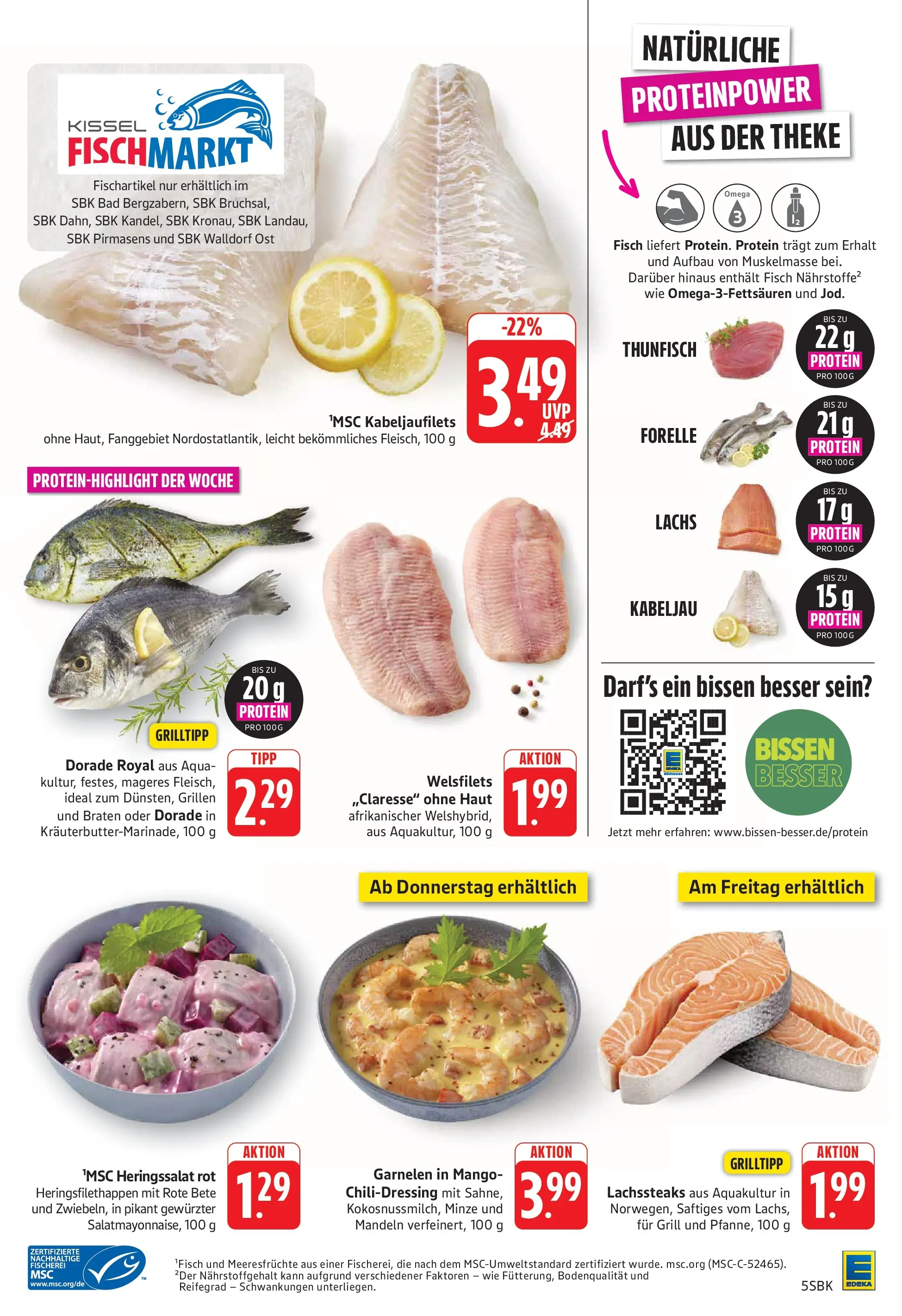 Edeka Prospekt Bad Bergzabern (ab 03.08.2026) » Angebote Online | Seite: 5 | Produkte: Theke, Thunfisch, Lachs, Meeresfrüchte