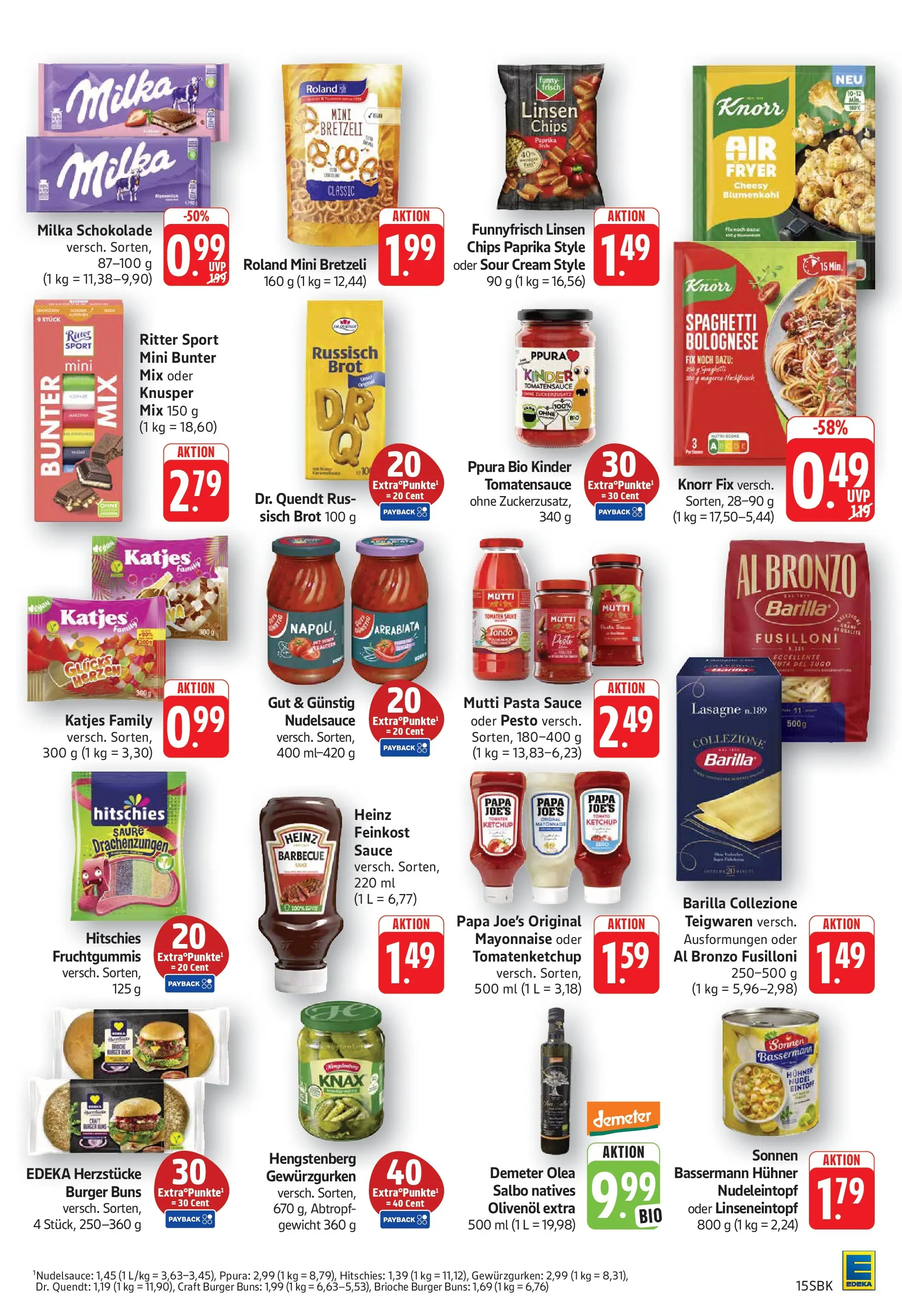 Edeka Prospekt Bad Bergzabern (ab 03.08.2026) » Angebote Online | Seite: 15 | Produkte: Gewicht, Schokolade, Olivenol, Chips