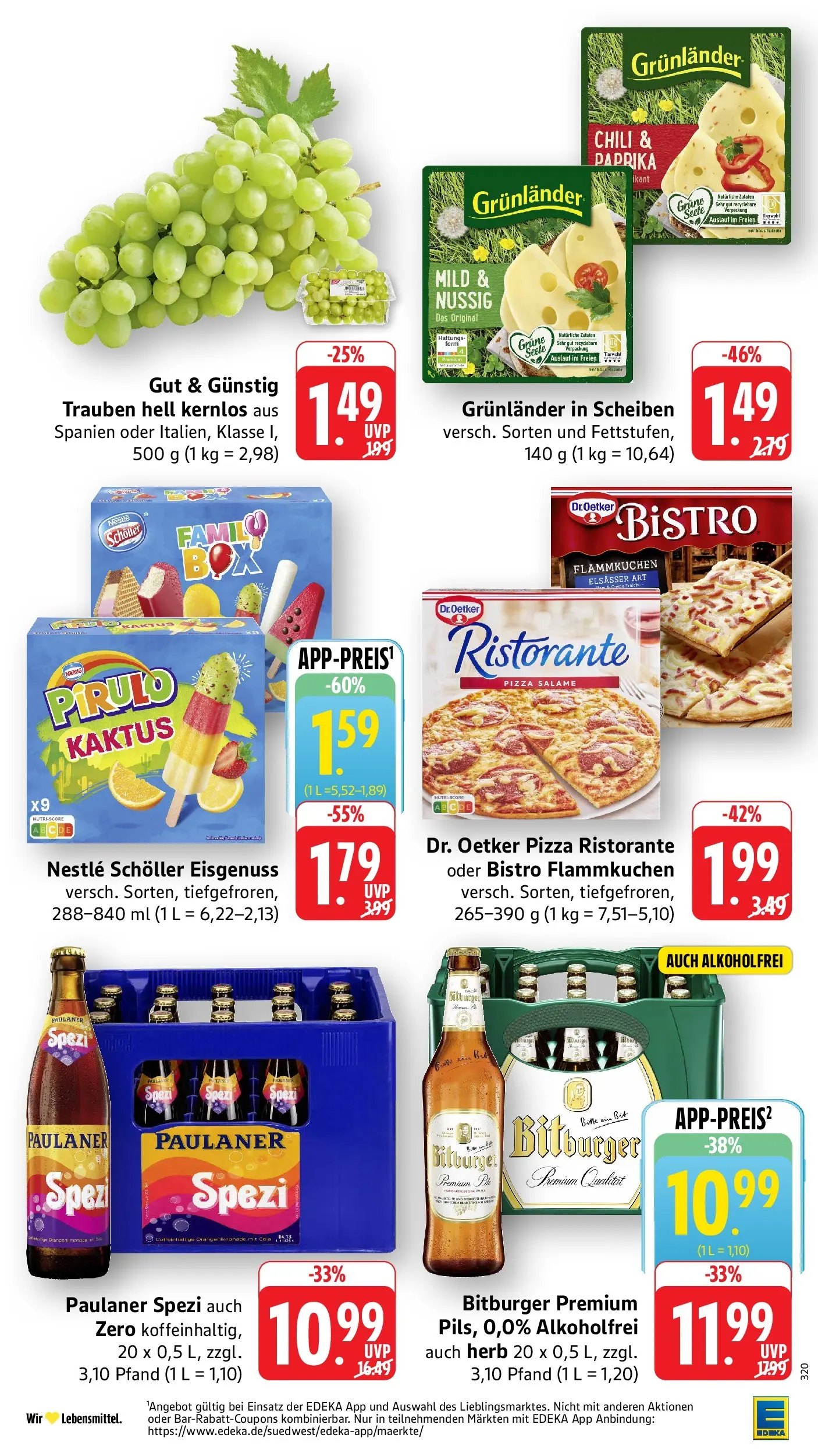 Edeka Prospekt Eppstein (ab 03.08.2026) » Angebote Online | Seite: 2 | Produkte: Ristorante, Bitburger, Paulaner spezi, Chili