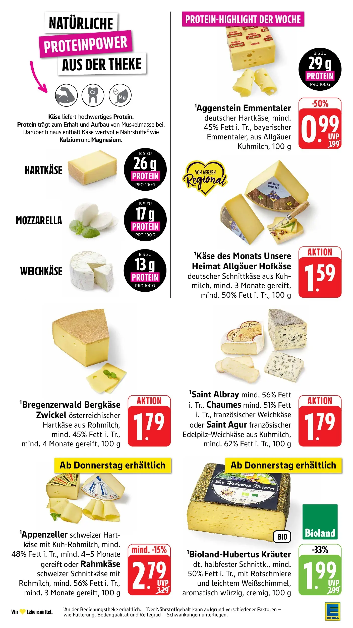 Edeka Prospekt Eppstein (ab 03.08.2026) » Angebote Online | Seite: 6 | Produkte: Käse, Theke, Mozzarella