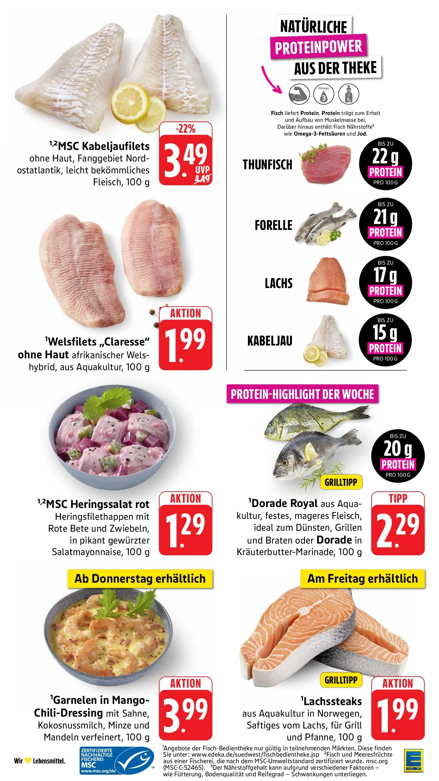 Edeka Prospekt Eppstein (ab 03.08.2026) » Angebote Online | Seite: 7 | Produkte: Dorade, Grill, Meeresfrüchte, Mango