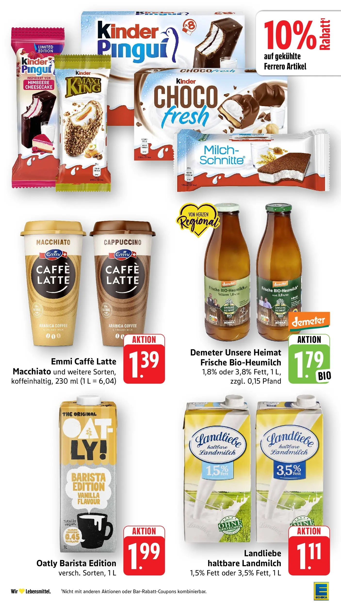 Edeka Prospekt Eppstein (ab 03.08.2026) » Angebote Online | Seite: 11 | Produkte: Milch, Oatly, Himbeere