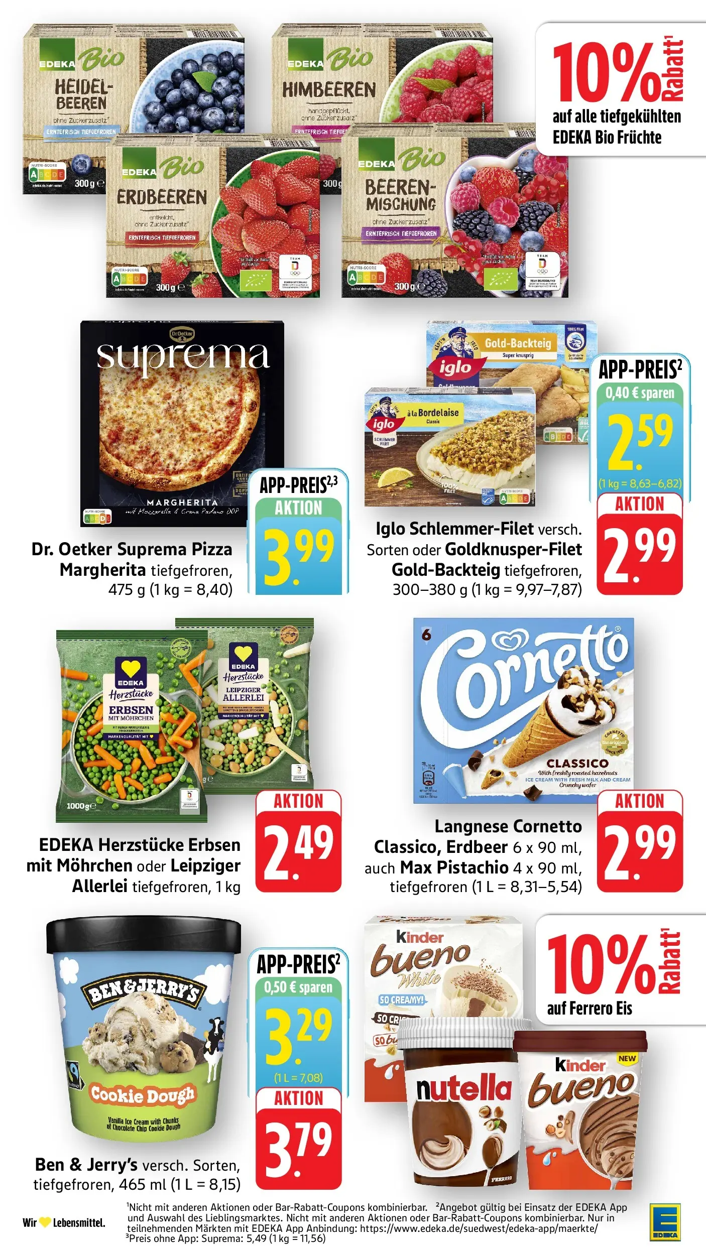 Edeka Prospekt Eppstein (ab 03.08.2026) » Angebote Online | Seite: 13 | Produkte: Himbeeren, Langnese, Mozzarella, Eis