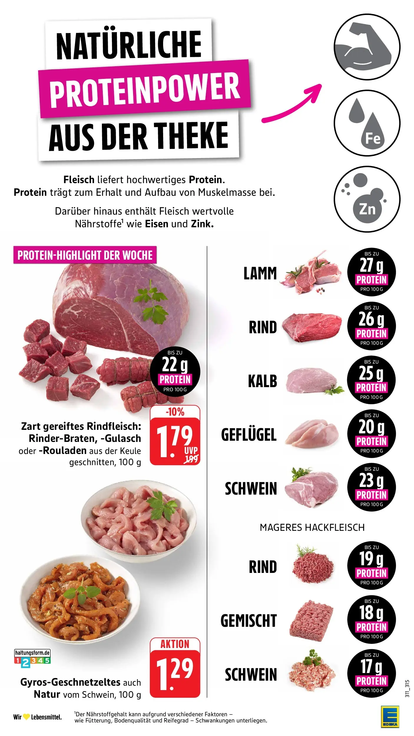 Edeka Prospekt Offenburg (ab 03.08.2026) » Angebote Online | Seite: 3 | Produkte: Theke, Gulasch, Fleisch, Hackfleisch