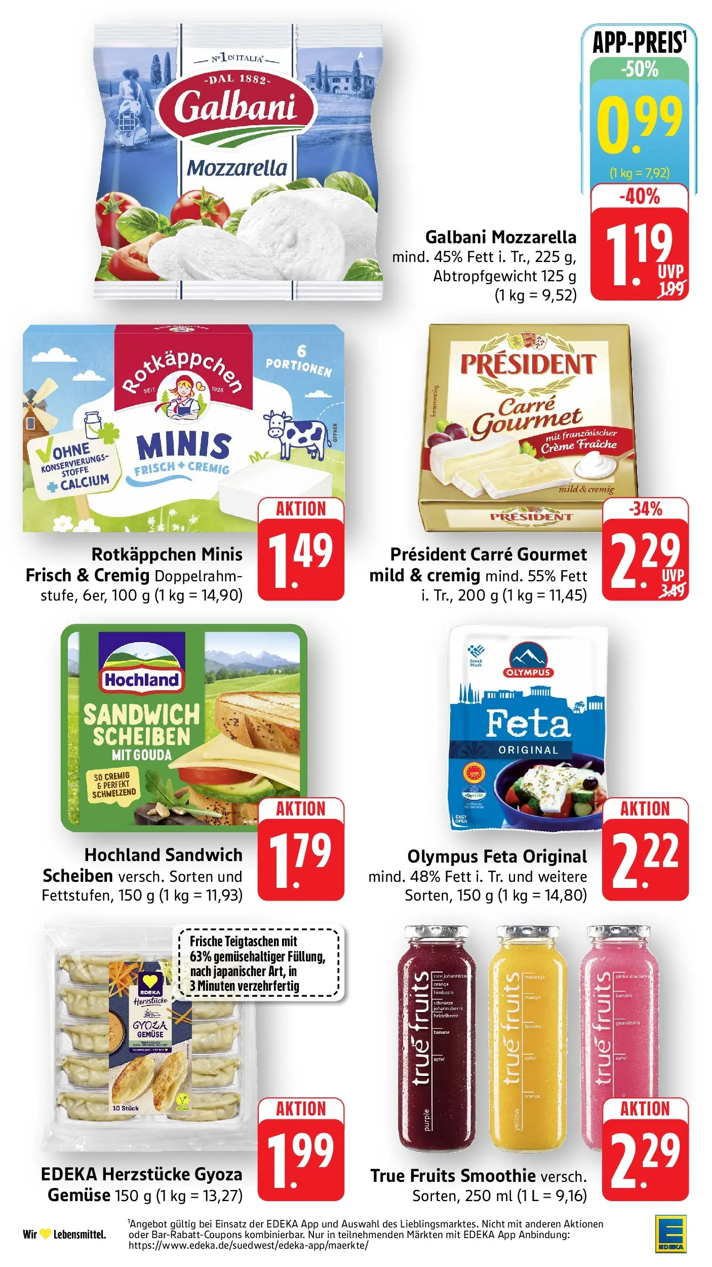 Edeka Prospekt Eppstein (ab 03.08.2026) » Angebote Online | Seite: 15 | Produkte: Mozzarella, Gouda, Creme, Rotkäppchen