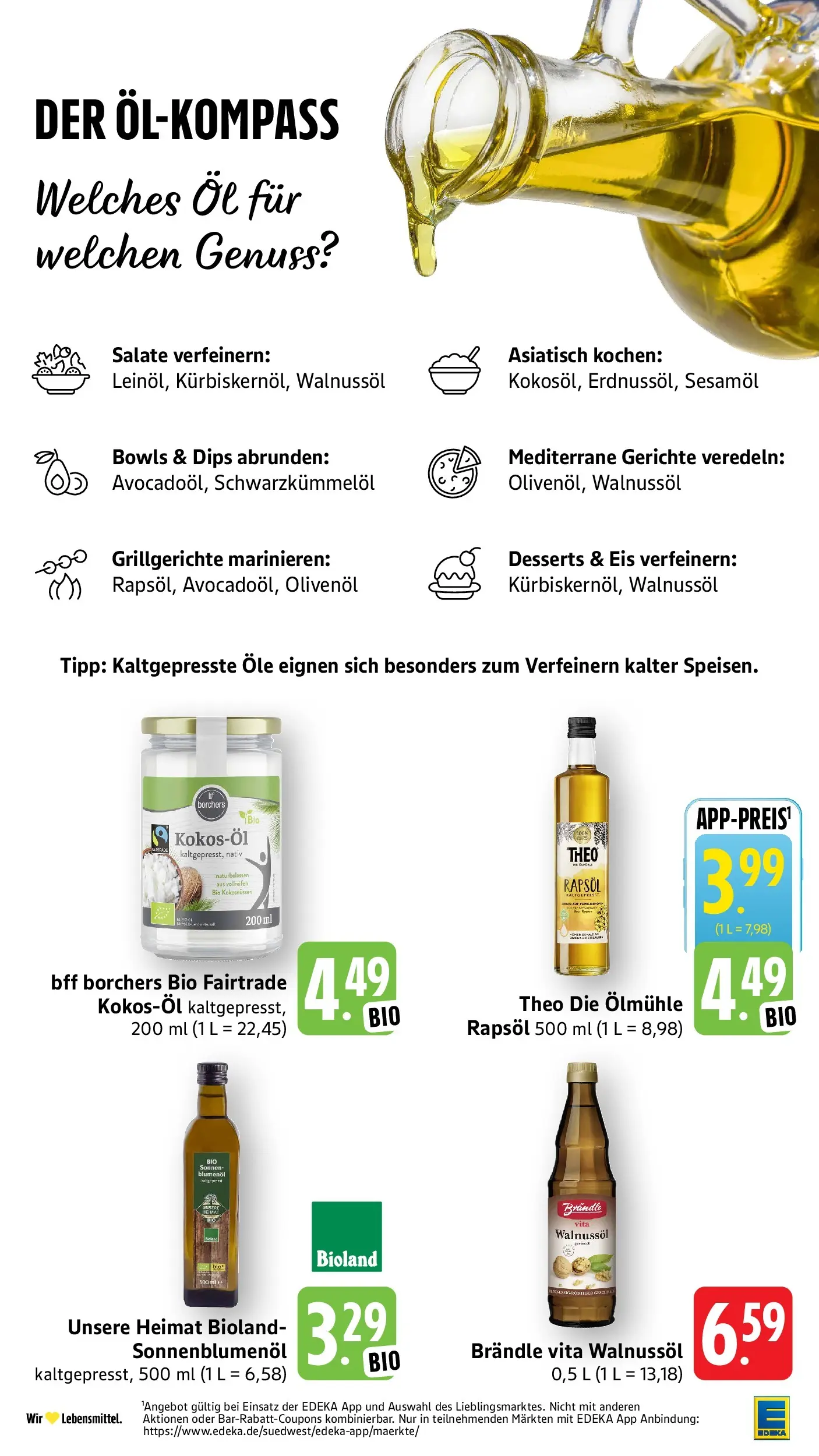 Edeka Prospekt Eppstein (ab 03.08.2026) » Angebote Online | Seite: 23 | Produkte: Rapsöl, Sonnenblumenol, Olivenol, Eis