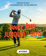 Golf Plus Passez sous le par avec jusqu'&agrave; -50% sur une s&eacute;lection premium. - au 31.08.2026