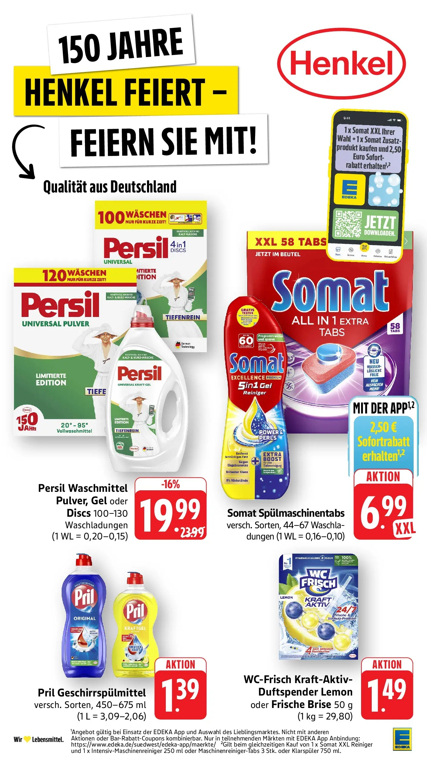 Edeka Prospekt Eppstein (ab 03.08.2026) » Angebote Online | Seite: 34 | Produkte: Wasser, Waschmittel, Spülmaschinentabs, Pril