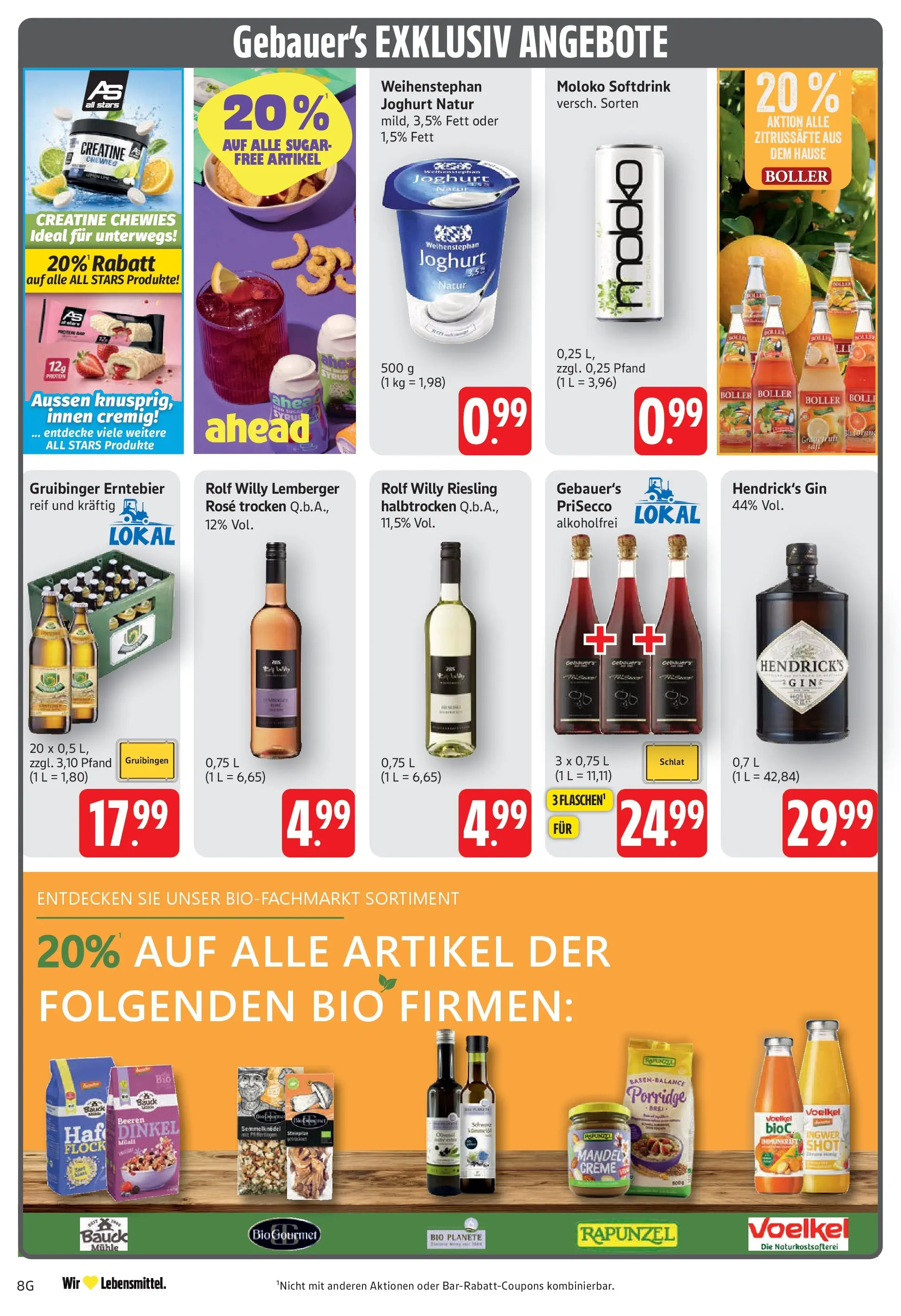 Edeka Prospekt Göppingen (ab 03.08.2026) » Angebote Online | Seite: 8 | Produkte: Mühle, Joghurt, Gin
