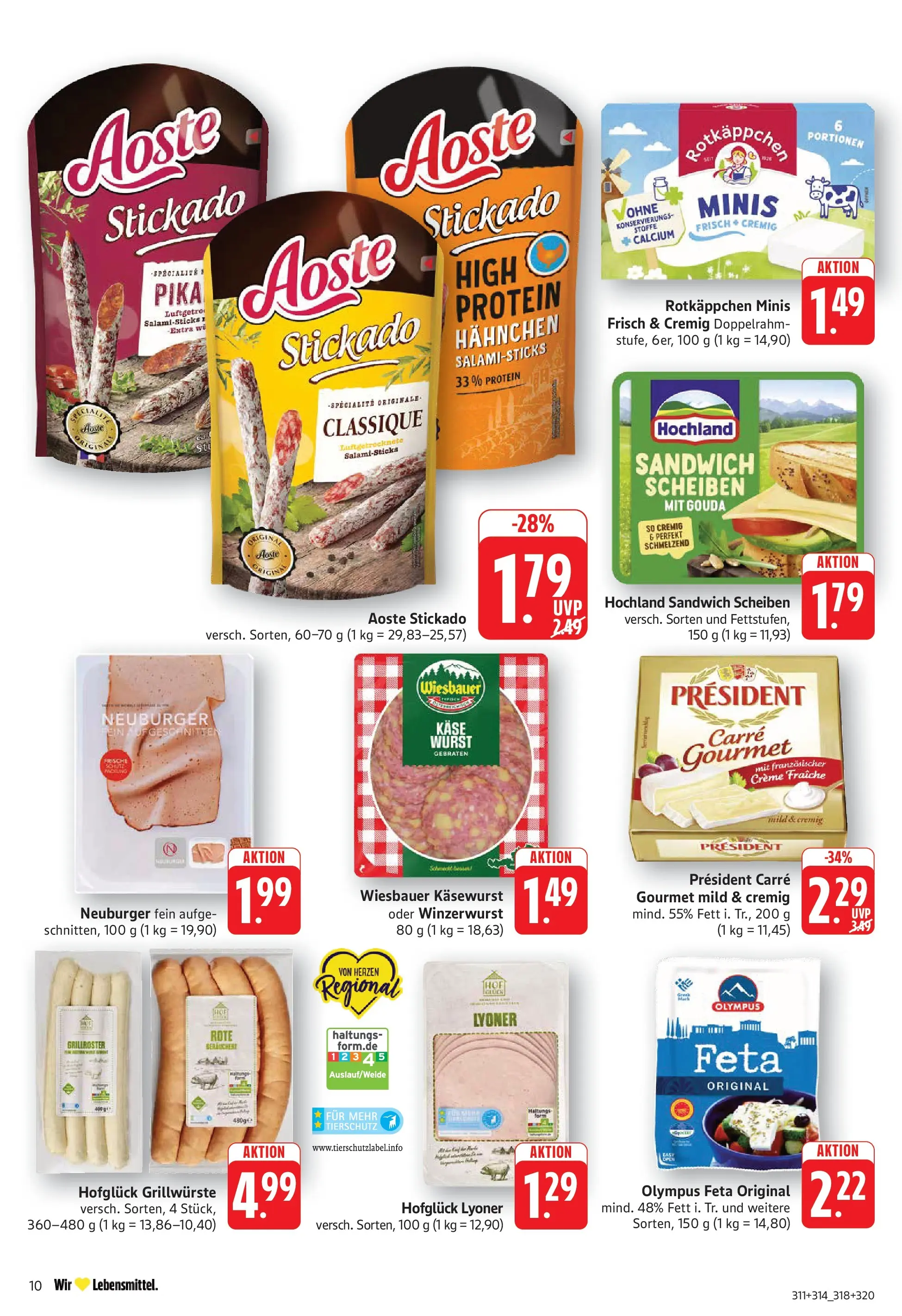 Edeka Prospekt Göppingen (ab 03.08.2026) » Angebote Online | Seite: 10 | Produkte: Feta, Käse, Creme, Wurst