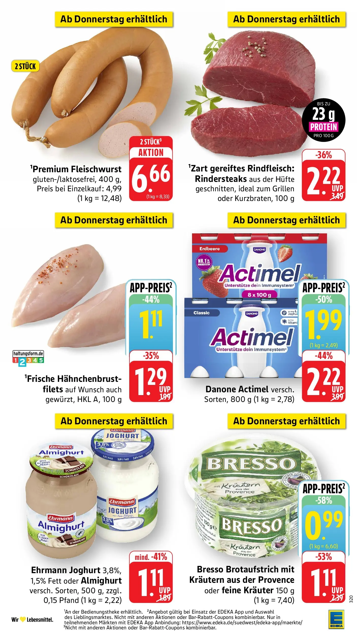 Edeka Prospekt Eppstein (ab 03.08.2026) » Angebote Online | Seite: 40 | Produkte: Actimel, Schokolade, Rindfleisch, Hahnchenbrust