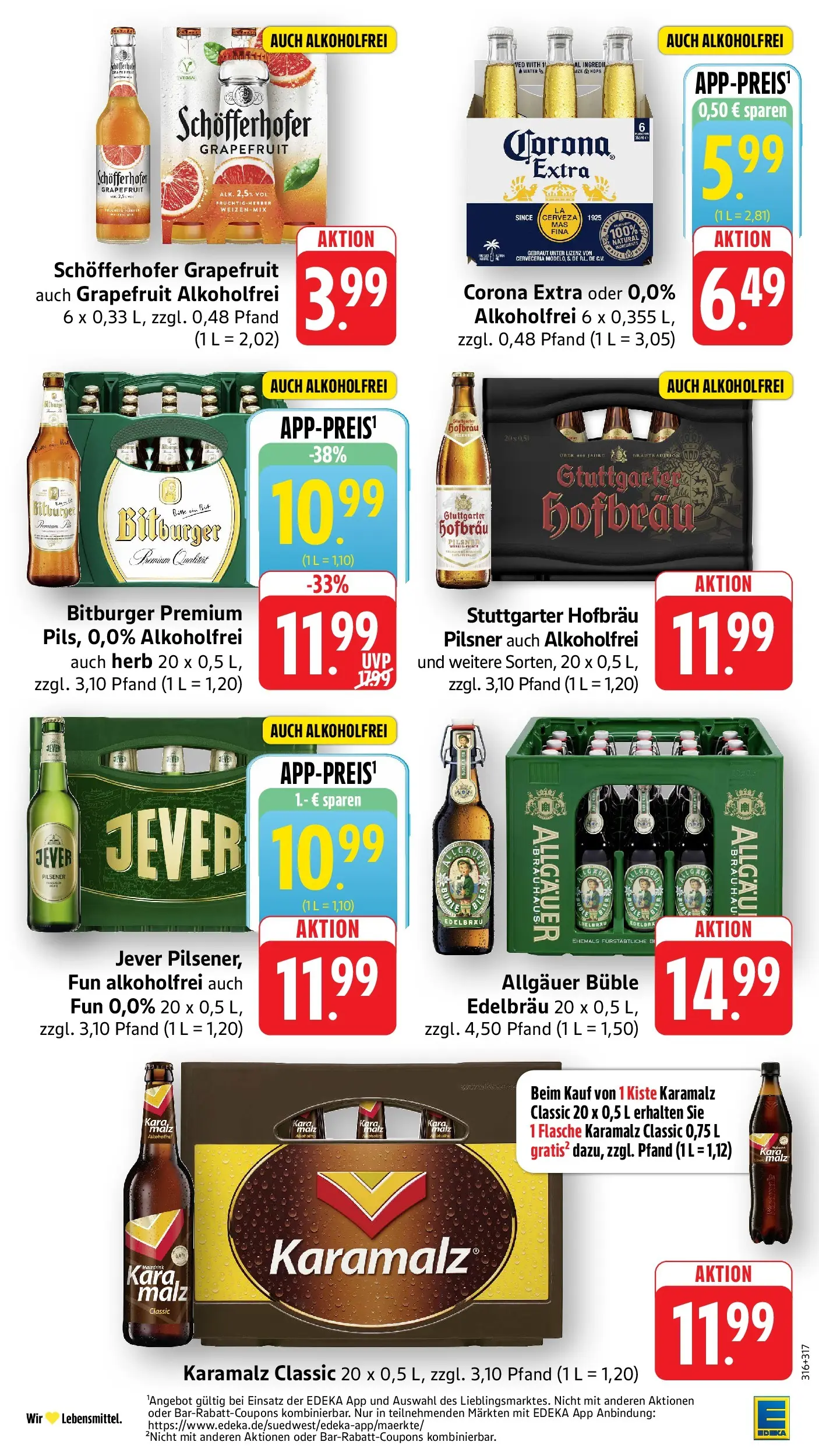 Edeka Prospekt Vaihingen-Kleinglattbach (ab 03.08.2026) » Angebote Online | Seite: 27 | Produkte: Bitburger, Grapefruit, Jever