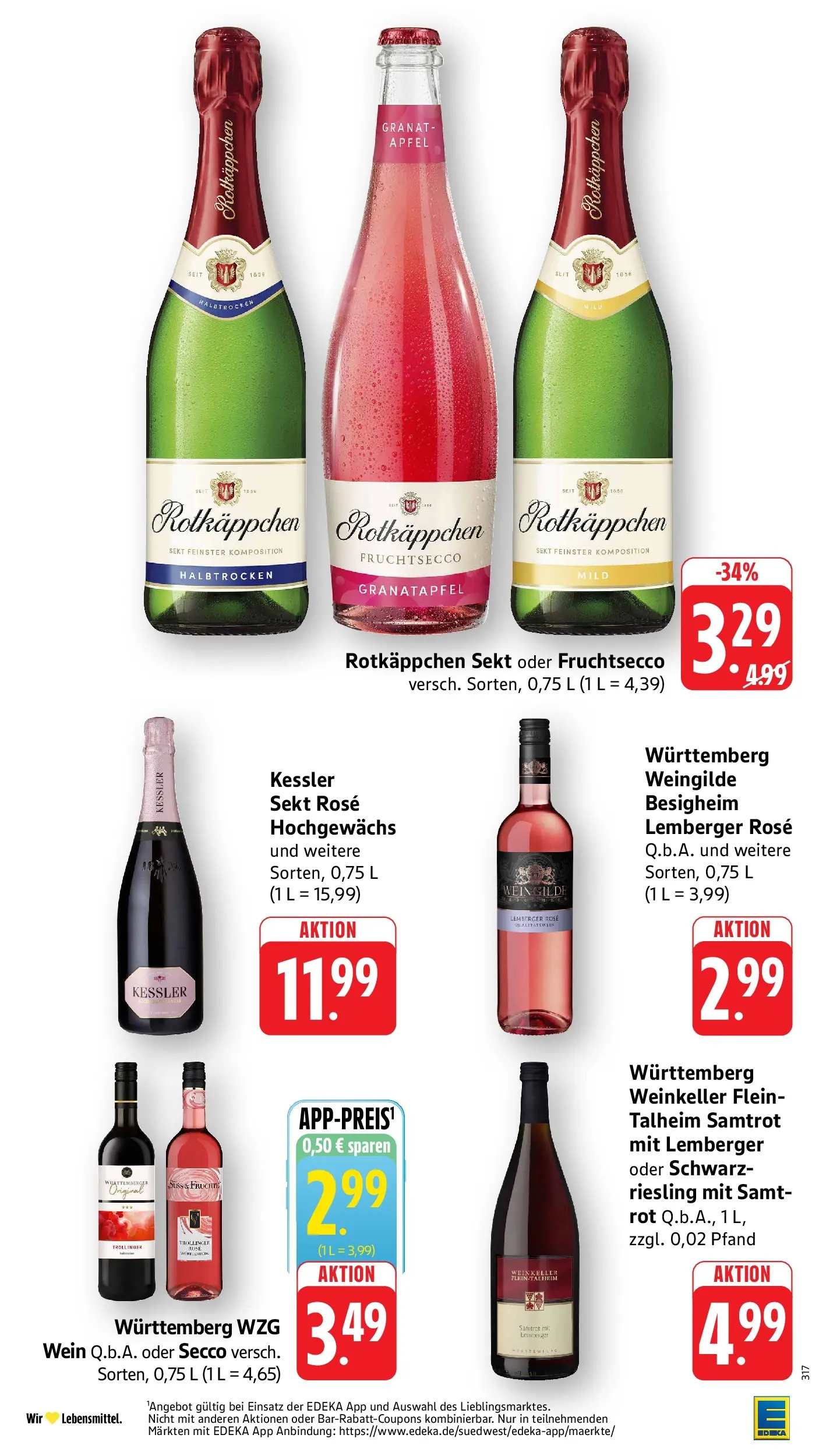 Edeka Prospekt Vaihingen-Kleinglattbach (ab 03.08.2026) » Angebote Online | Seite: 28 | Produkte: Rotkappchen sekt, Granatapfel, Äpfel, Fruchtsecco