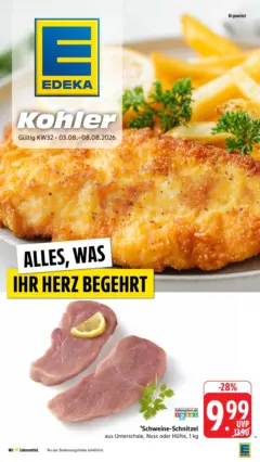 Edeka Prospekt Offenburg ab 03.08.2026 gültig Edeka Prospekt Offenburg ab 03.08.2026 gültig