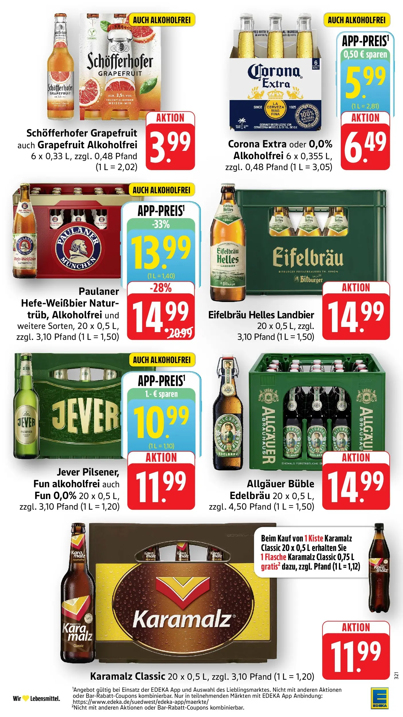 Edeka Prospekt Jünkerath (ab 03.08.2026) » Angebote Online | Seite: 27 | Produkte: Bitburger, Grapefruit, Jever, Paulaner