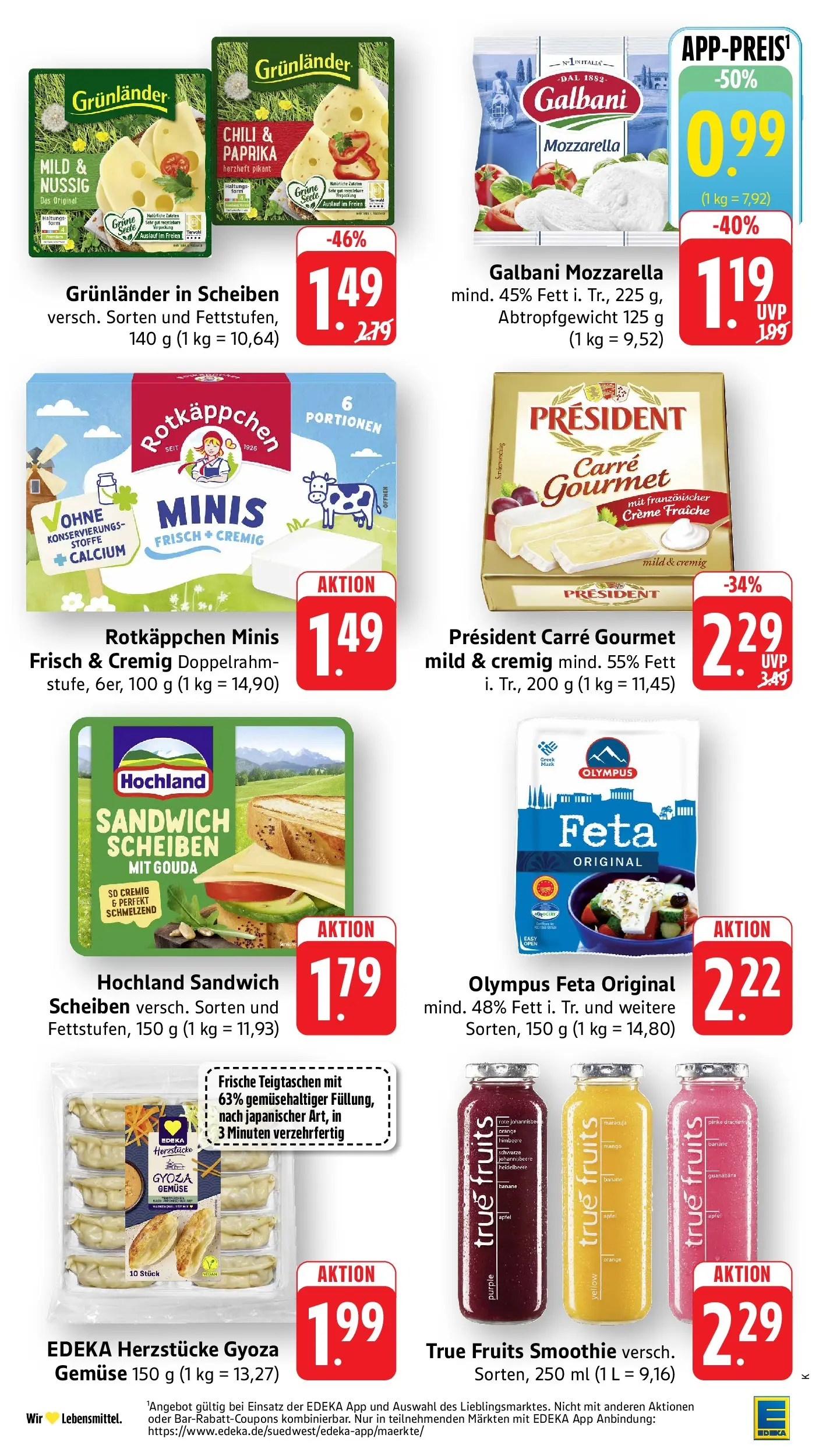 Edeka Prospekt Offenburg (ab 03.08.2026) » Angebote Online | Seite: 15 | Produkte: Feta, Gemüse, Mango, Rotkäppchen