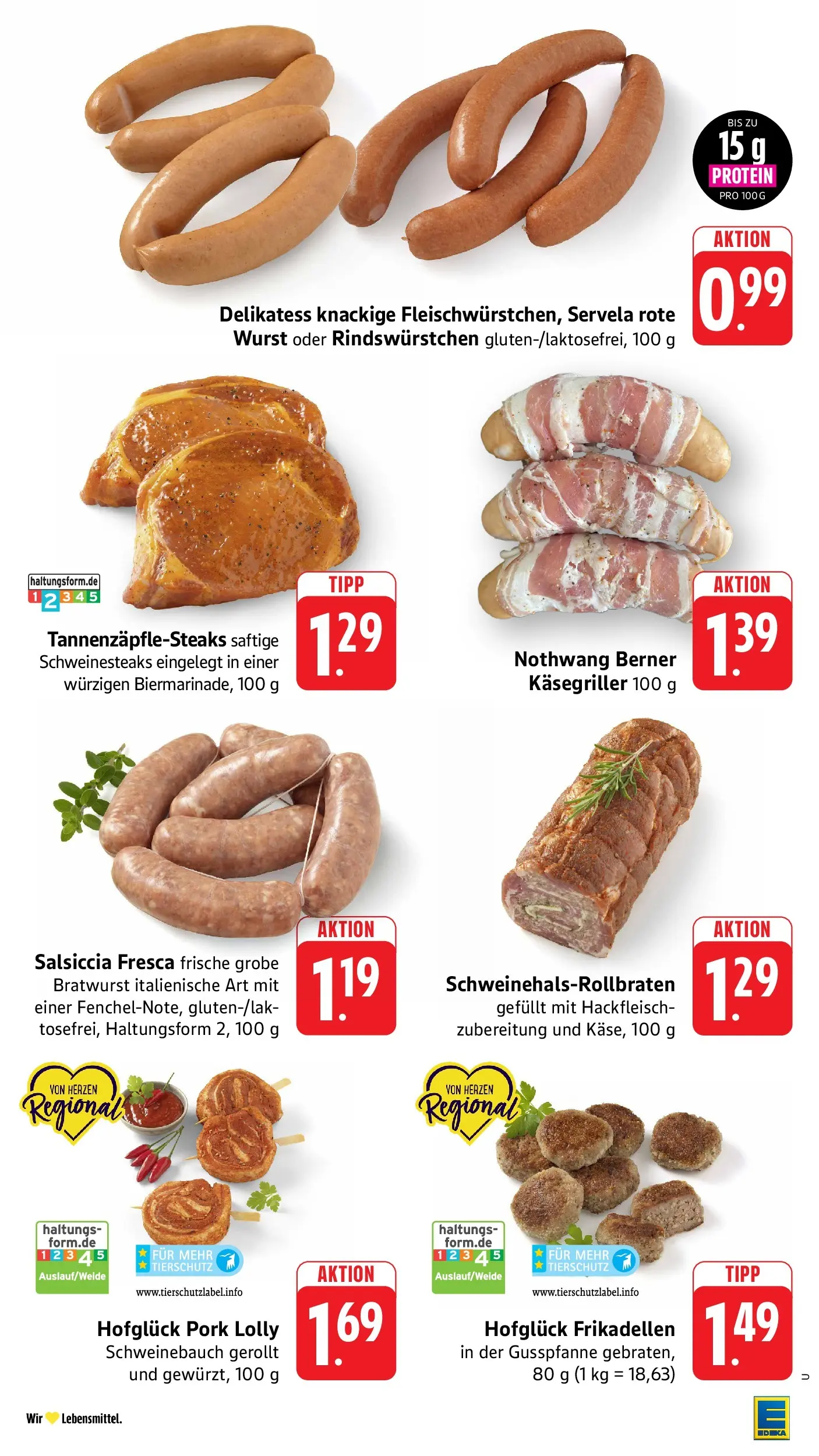 Edeka Prospekt Heilbronn (ab 03.08.2026) » Angebote Online | Seite: 4 | Produkte: Schweinebauch, Bratwurst, Wurst, Hackfleisch