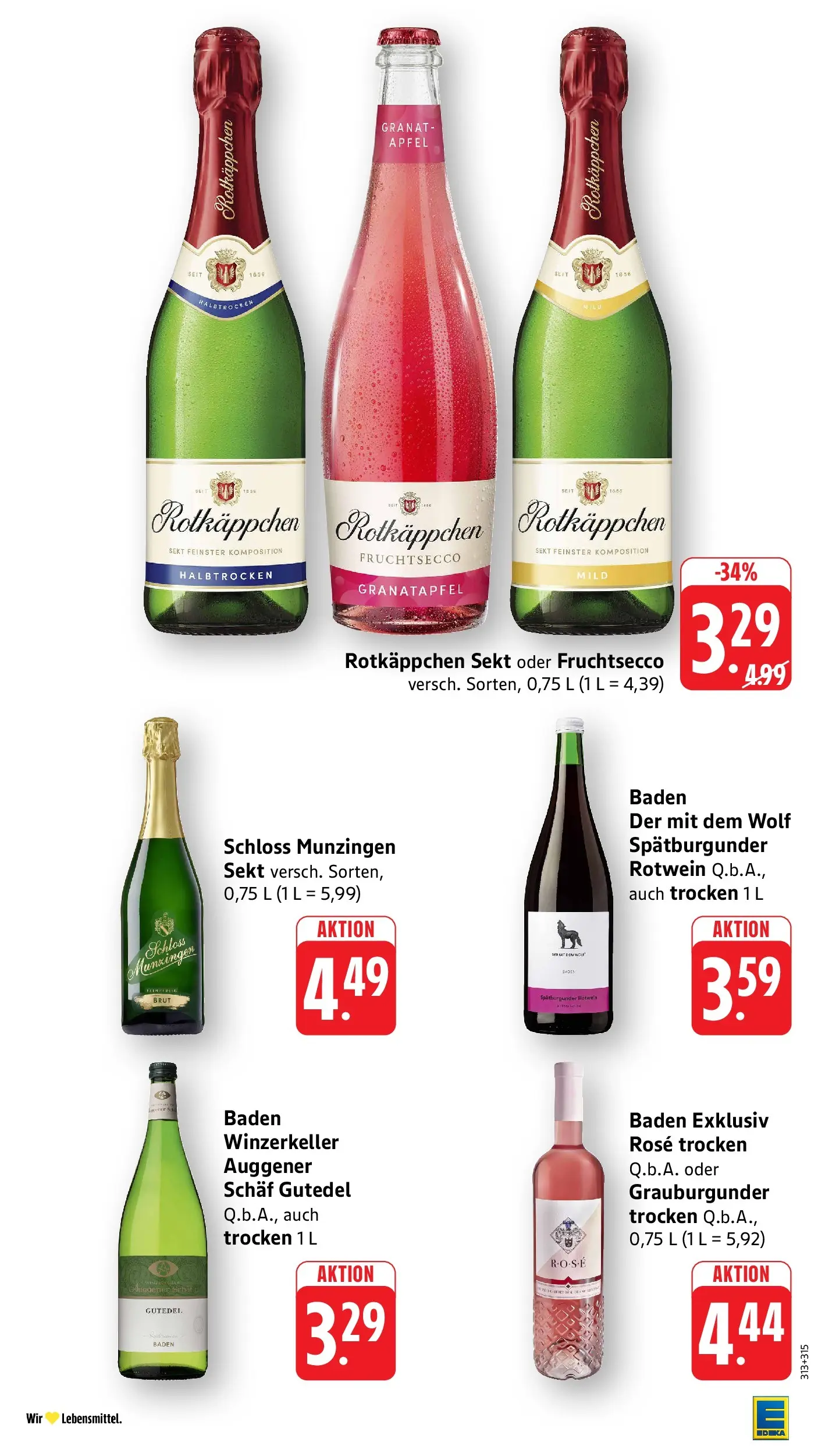 Edeka Prospekt Kirchzarten (ab 03.08.2026) » Angebote Online | Seite: 28 | Produkte: Rotkappchen sekt, Rotwein, Äpfel, Rotkäppchen