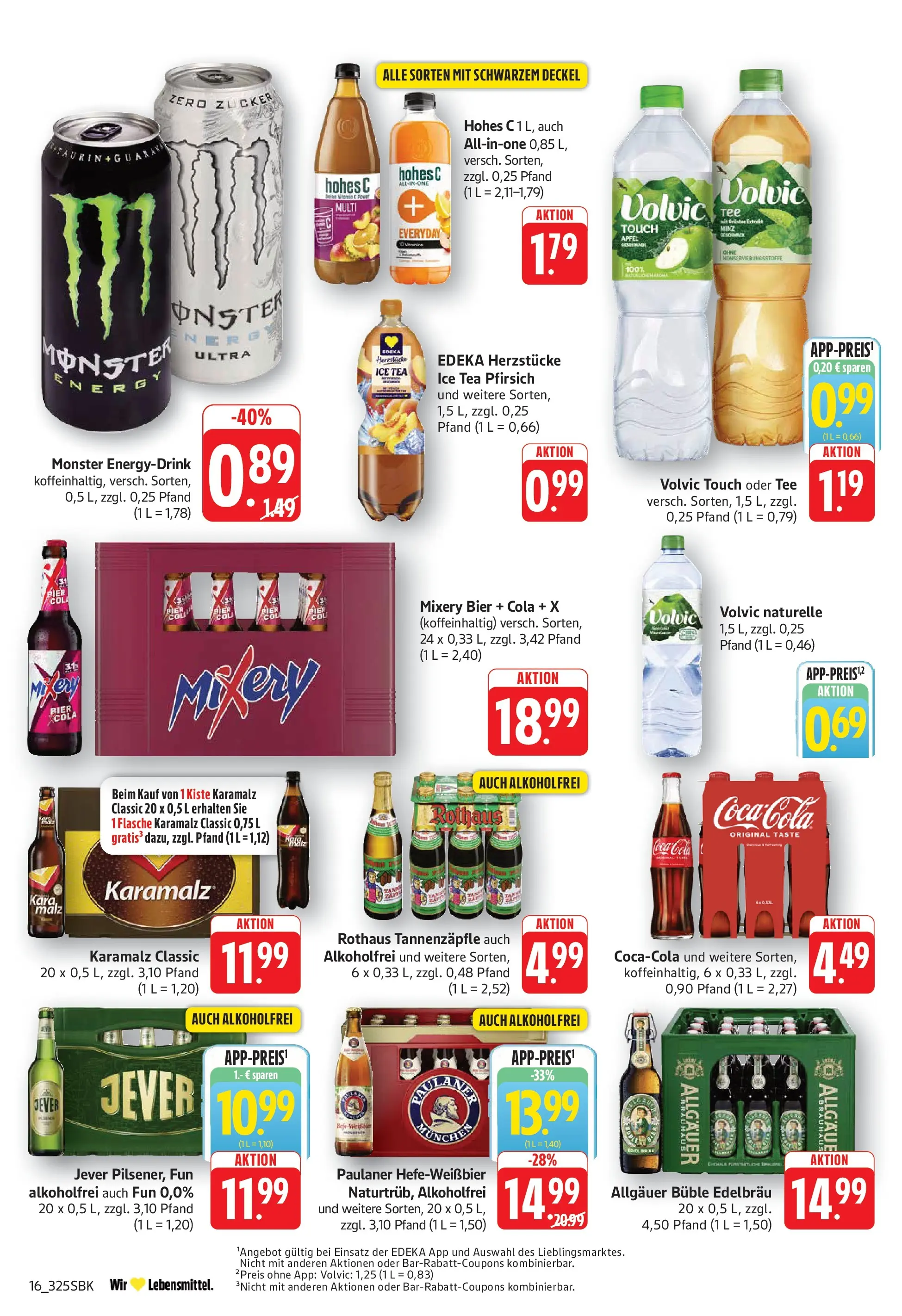 Edeka Prospekt Walldorf (ab 03.08.2026) » Angebote Online | Seite: 16 | Produkte: Cola, Mixery, Tee, Volvic