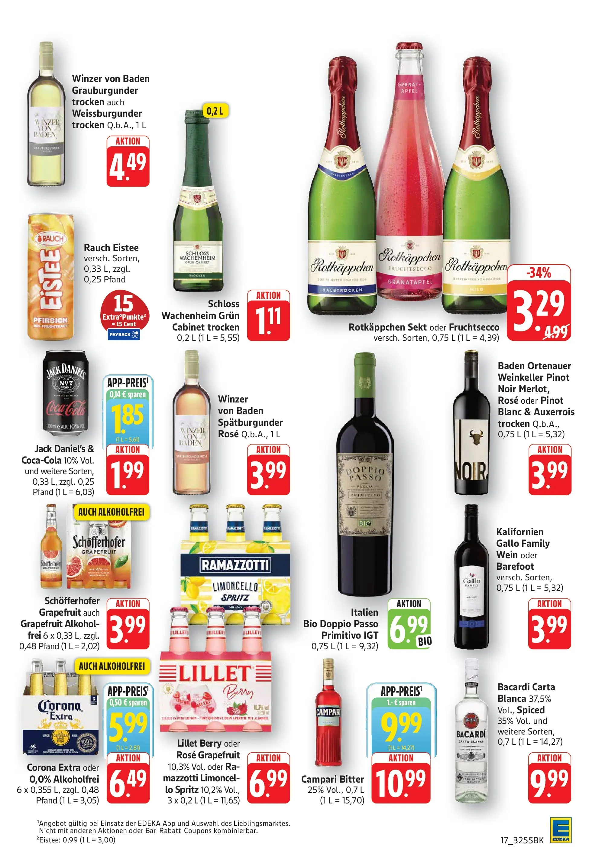 Edeka Prospekt Walldorf (ab 03.08.2026) » Angebote Online | Seite: 17 | Produkte: Rotkappchen sekt, Grapefruit, Pfirsich, Wein