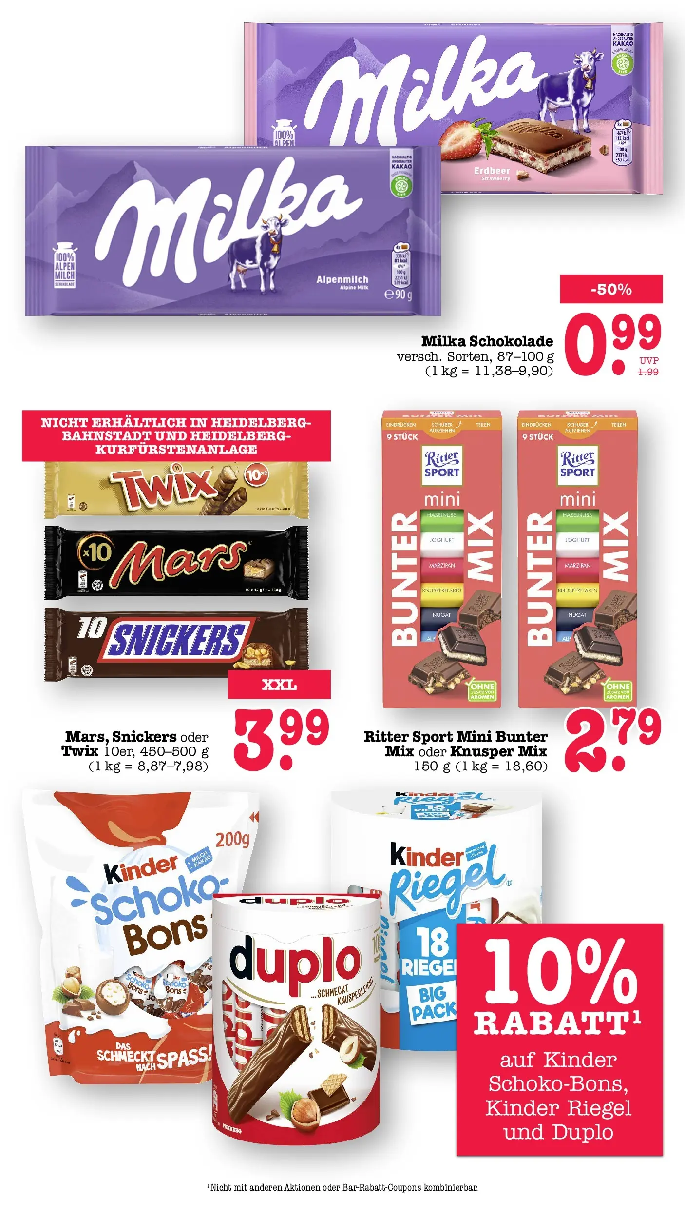 Edeka Prospekt Heidelberg (ab 03.08.2026) » Angebote Online | Seite: 30 | Produkte: Milch, Joghurt, Milka schokolade, Ritter sport