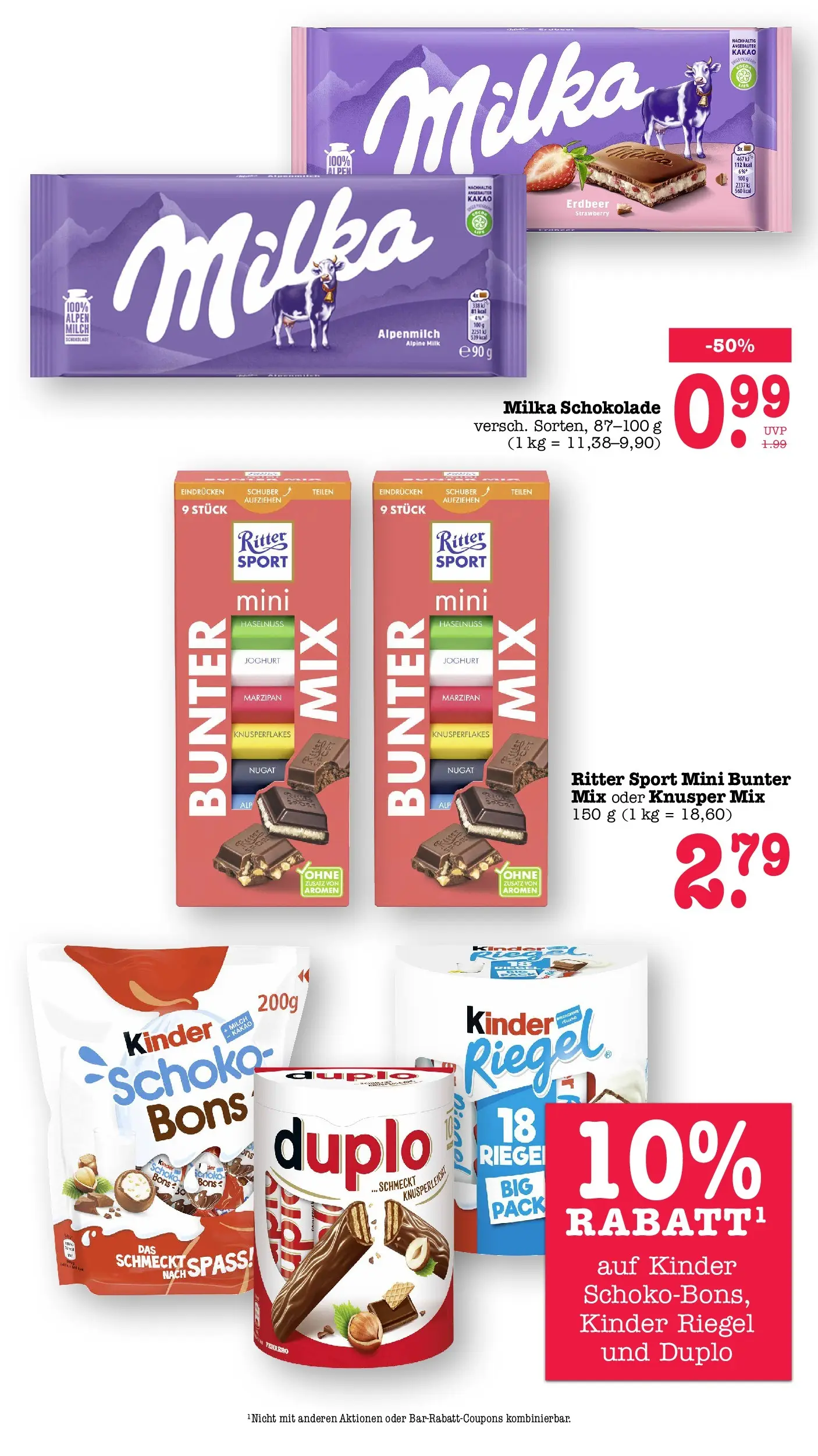 E center Prospekt Kuppenheim-Oberndorf (ab 03.08.2026) zum Blättern | Seite: 32 | Produkte: Milch, Ritter sport, Milka, Kinder riegel E center Prospekt Kuppenheim-Oberndorf (ab 03.08.2026) zum Blättern | Seite: 32 | Produkte: Milch, Ritter sport, Milka, Kinder riegel