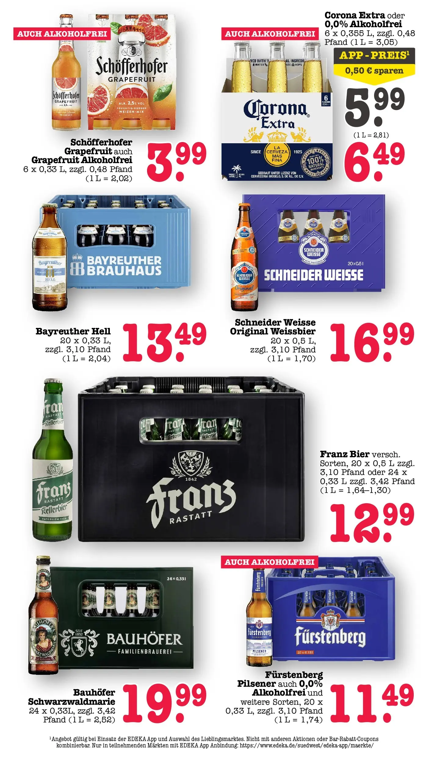 E center Prospekt Kuppenheim-Oberndorf (ab 03.08.2026) zum Blättern | Seite: 44 | Produkte: Bayreuther hell, Bier, Weißbier, Grapefruit E center Prospekt Kuppenheim-Oberndorf (ab 03.08.2026) zum Blättern | Seite: 44 | Produkte: Bayreuther hell, Bier, Weißbier, Grapefruit