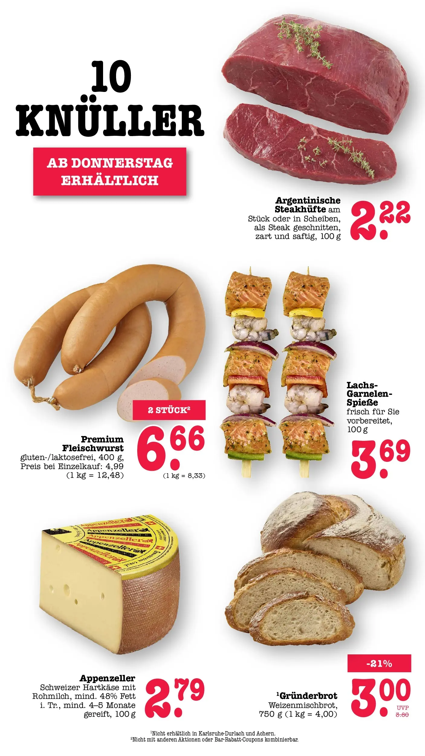E center Prospekt Kuppenheim-Oberndorf (ab 03.08.2026) zum Blättern | Seite: 70 | Produkte: Spieße, Garnelen, Lachs, Steak E center Prospekt Kuppenheim-Oberndorf (ab 03.08.2026) zum Blättern | Seite: 70 | Produkte: Spieße, Garnelen, Lachs, Steak
