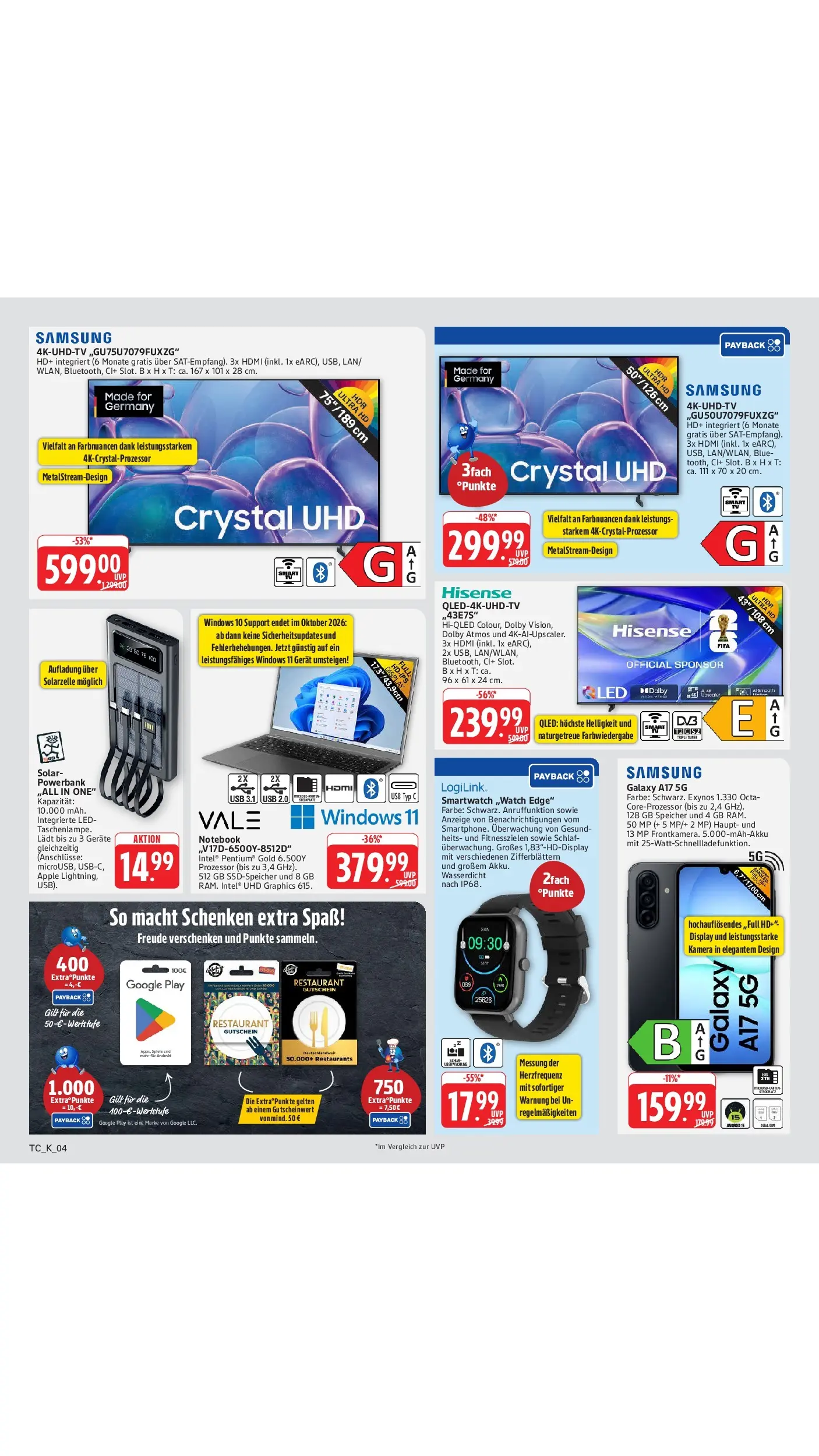 Marktkauf Prospekt Wörth Am Rhein (ab 03.08.2026) » Angebote online | Seite: 66 | Produkte: Samsung, Apple, Notebook, Powerbank