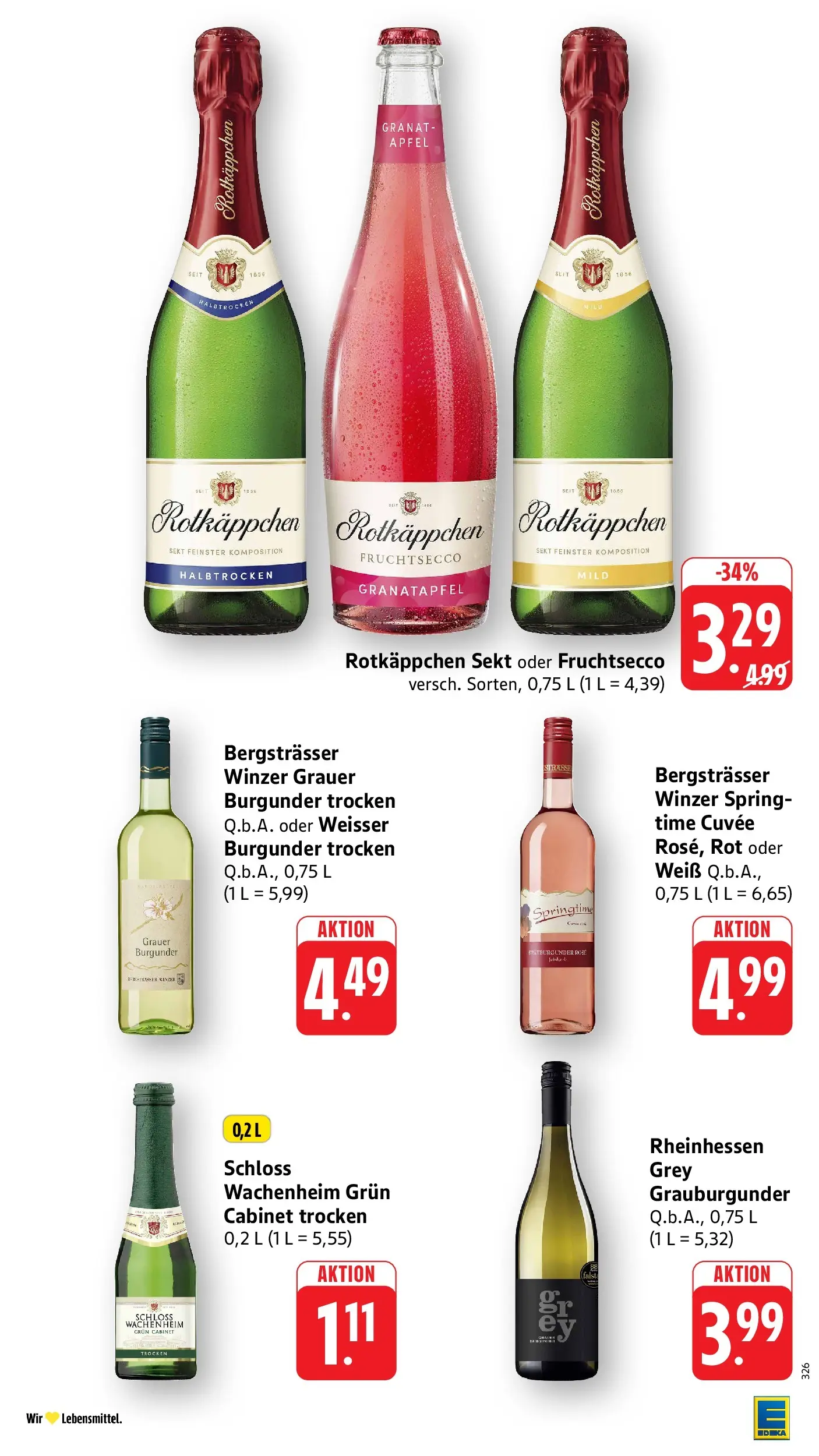Edeka Prospekt Birkenau (ab 03.08.2026) » Angebote Online | Seite: 28 | Produkte: Rotkappchen sekt, Granatapfel, Sekt, Fruchtsecco
